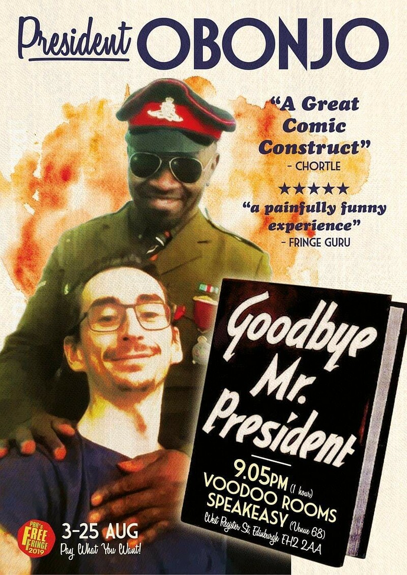 Buffoon Comedy, President Obonjo at The Bristol Fringe