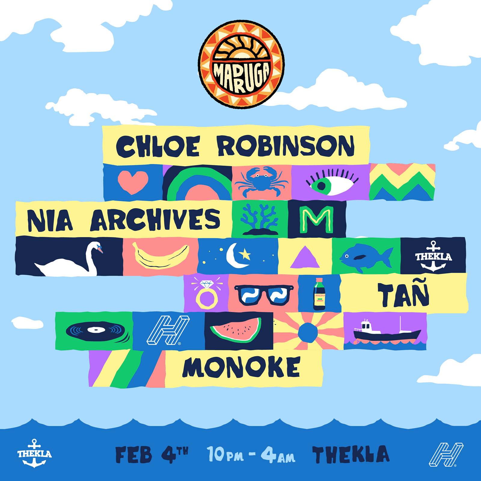 Madruga Pres. Chloe Robinson, Nia Archives & More at Thekla