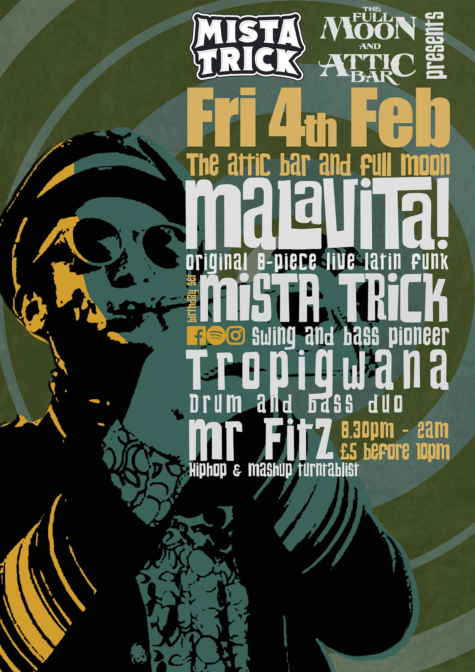 Mista Trick Presents at The Attic Bar