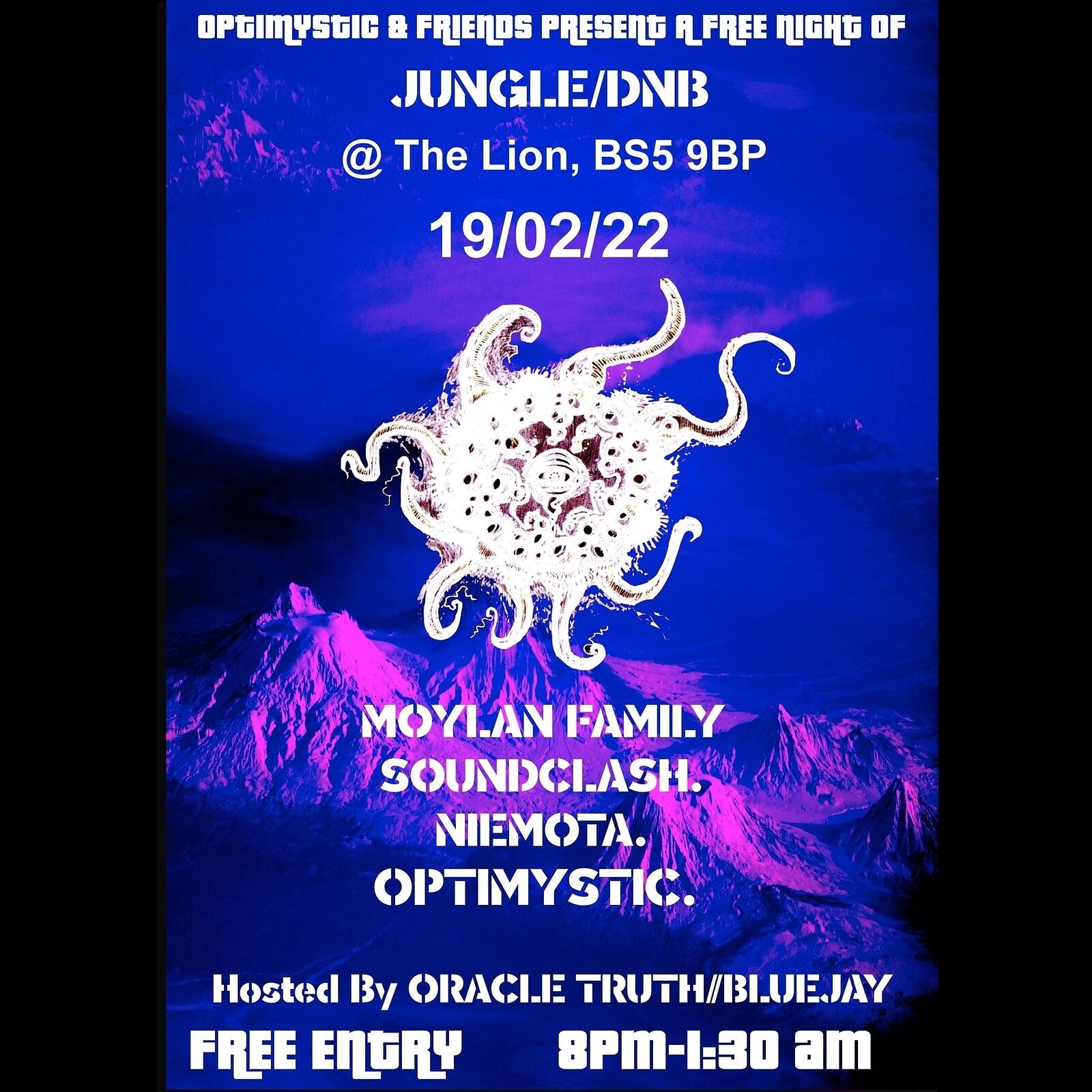 OPTIMYSTIC & FRIENDS JUNGLE/DNB SESSION 27 at The Lion BS5 9BP