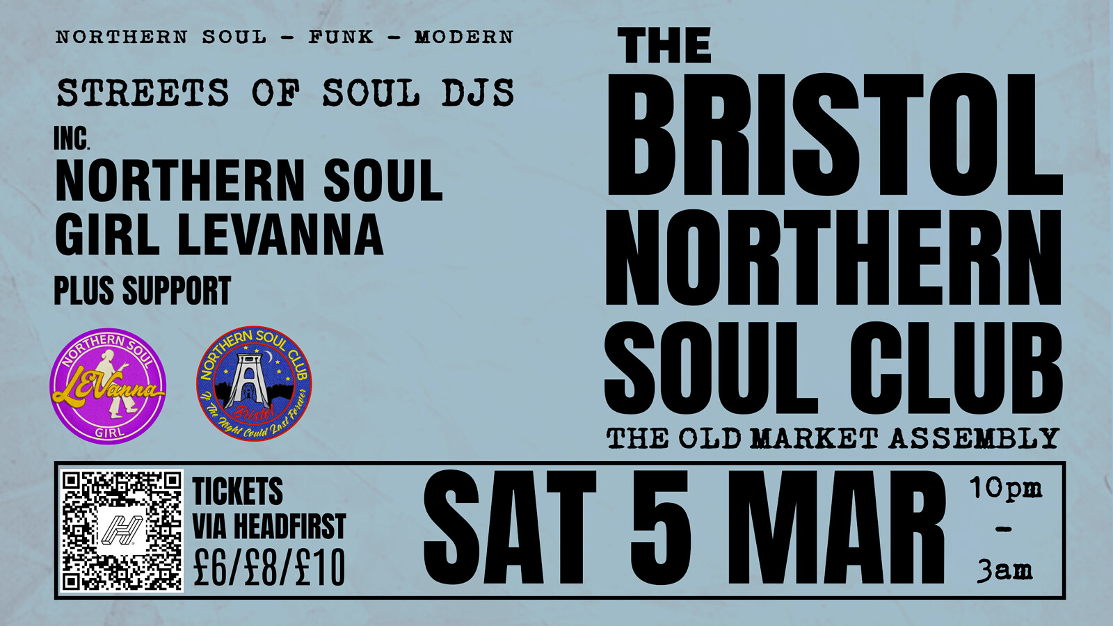 BRISTOL NORTHERN SOUL CLUB at The Old Market Assembly
