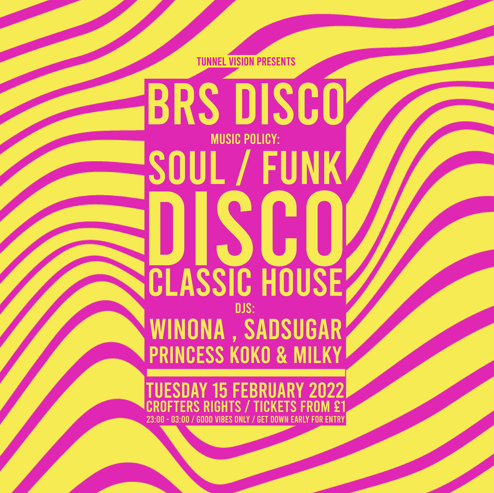 BRS Disco: Disco, Funk & Soul at Crofters Rights