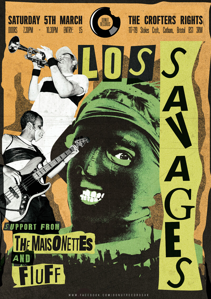 Los Savages + The Maisonettes + FLUFF at Crofters Rights