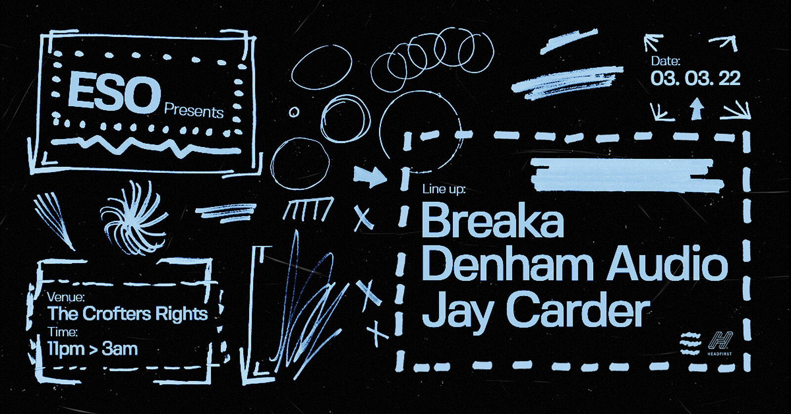 ESO Pres. Breaka, Denham Audio, Jay Carder at Crofters Rights