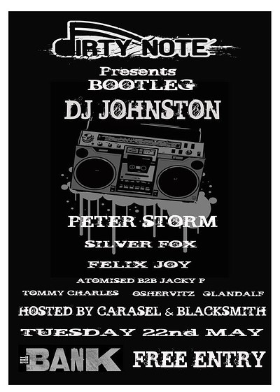 Dirty Note Presents'bootleg' at The Bank