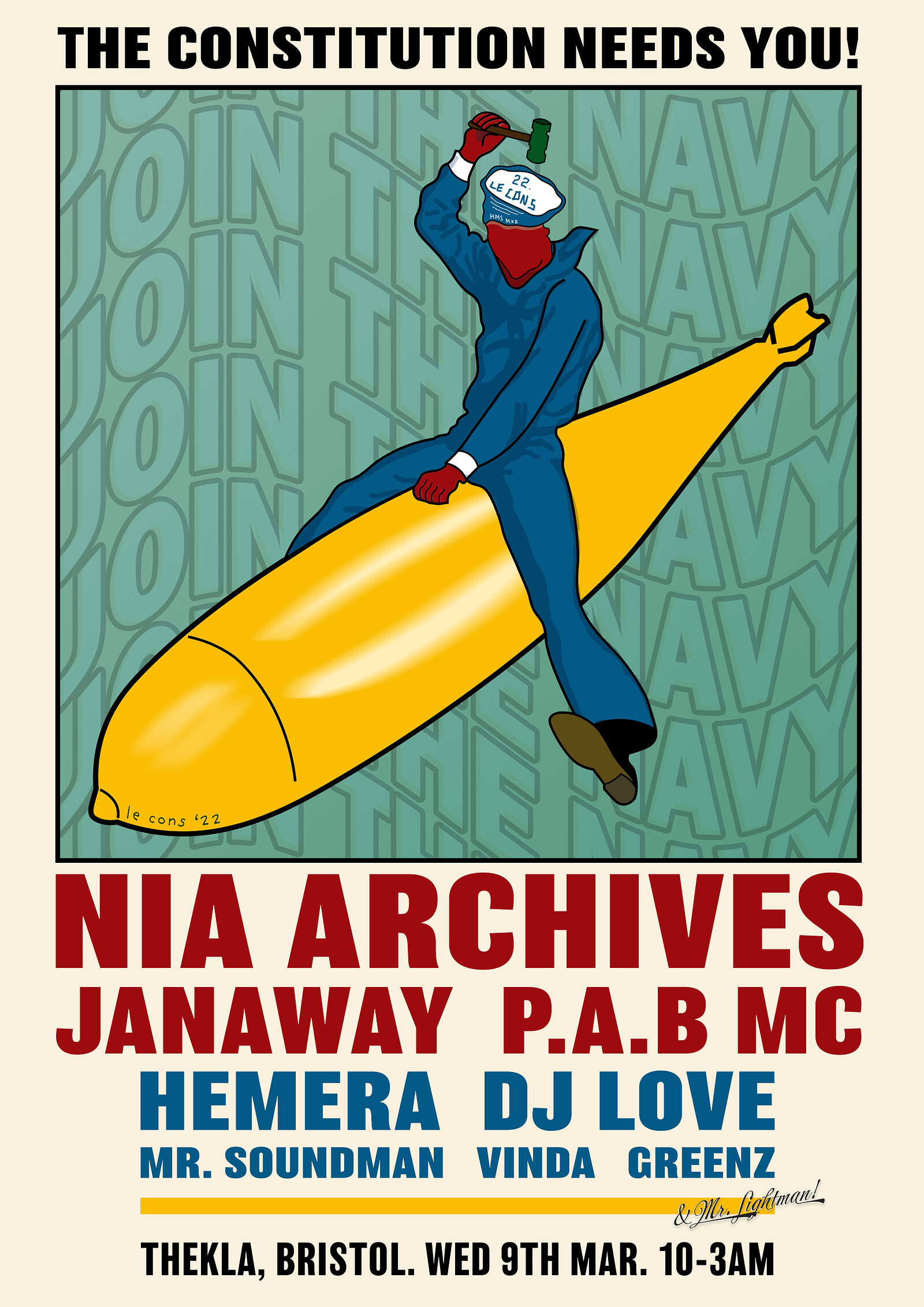 The Constitution Needs You ft. NIA ARCHIVES.. at Thekla