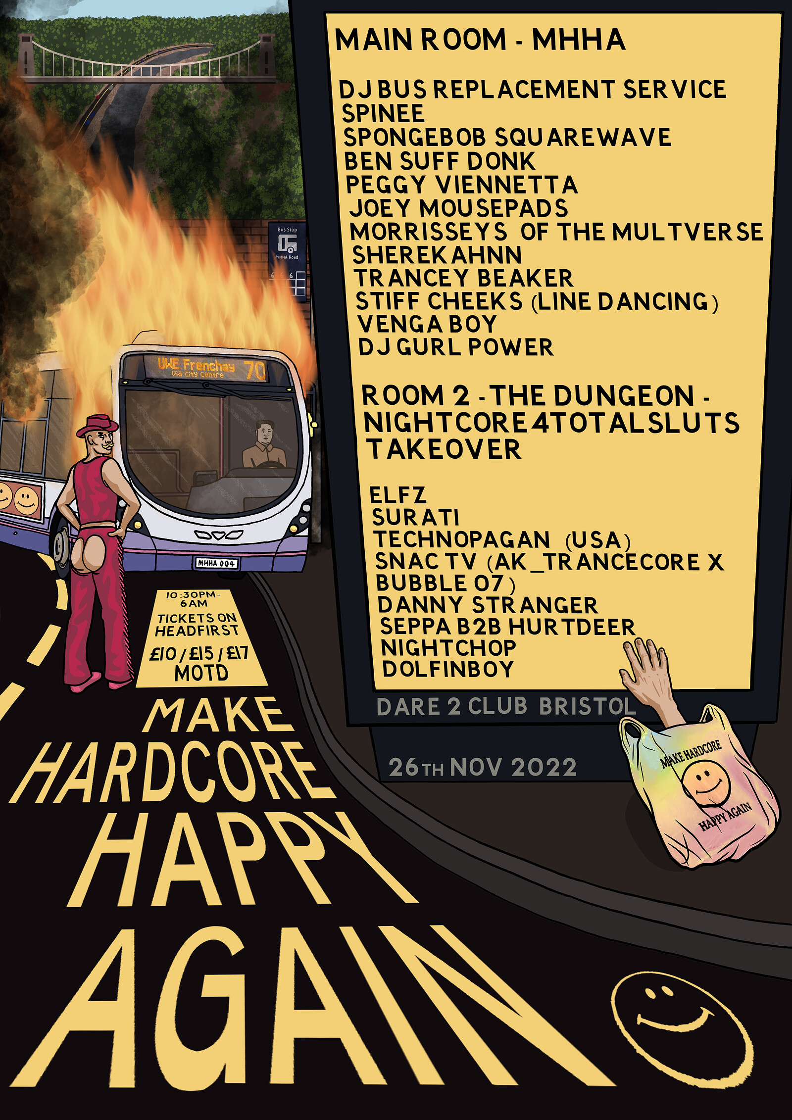 MAKE HARDCORE HAPPY AGAIN VOL 4 : BRISTOL EDITION at Dare to Club