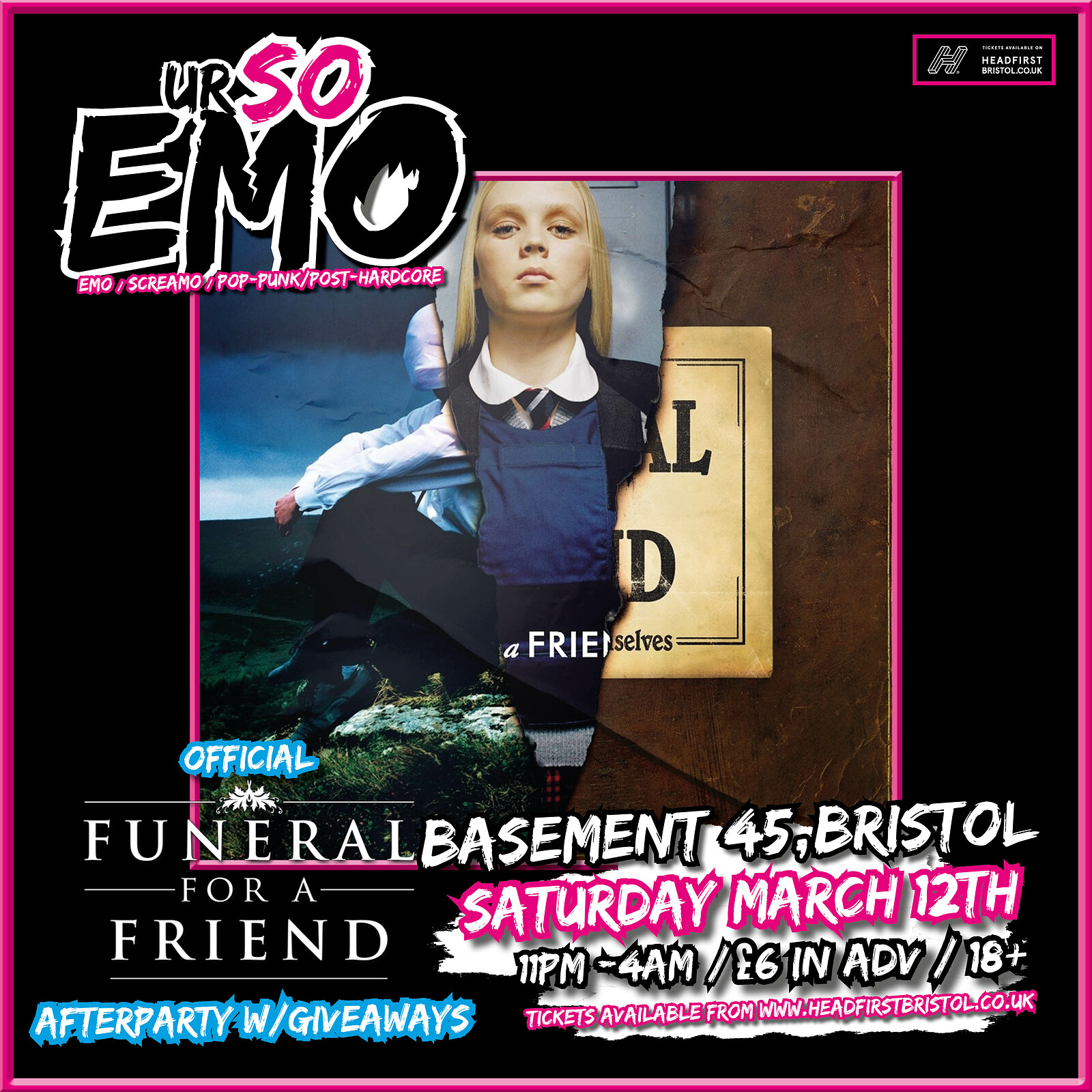 UrSoEmo - Official Funeral For A Friend Afterparty at Basement 45
