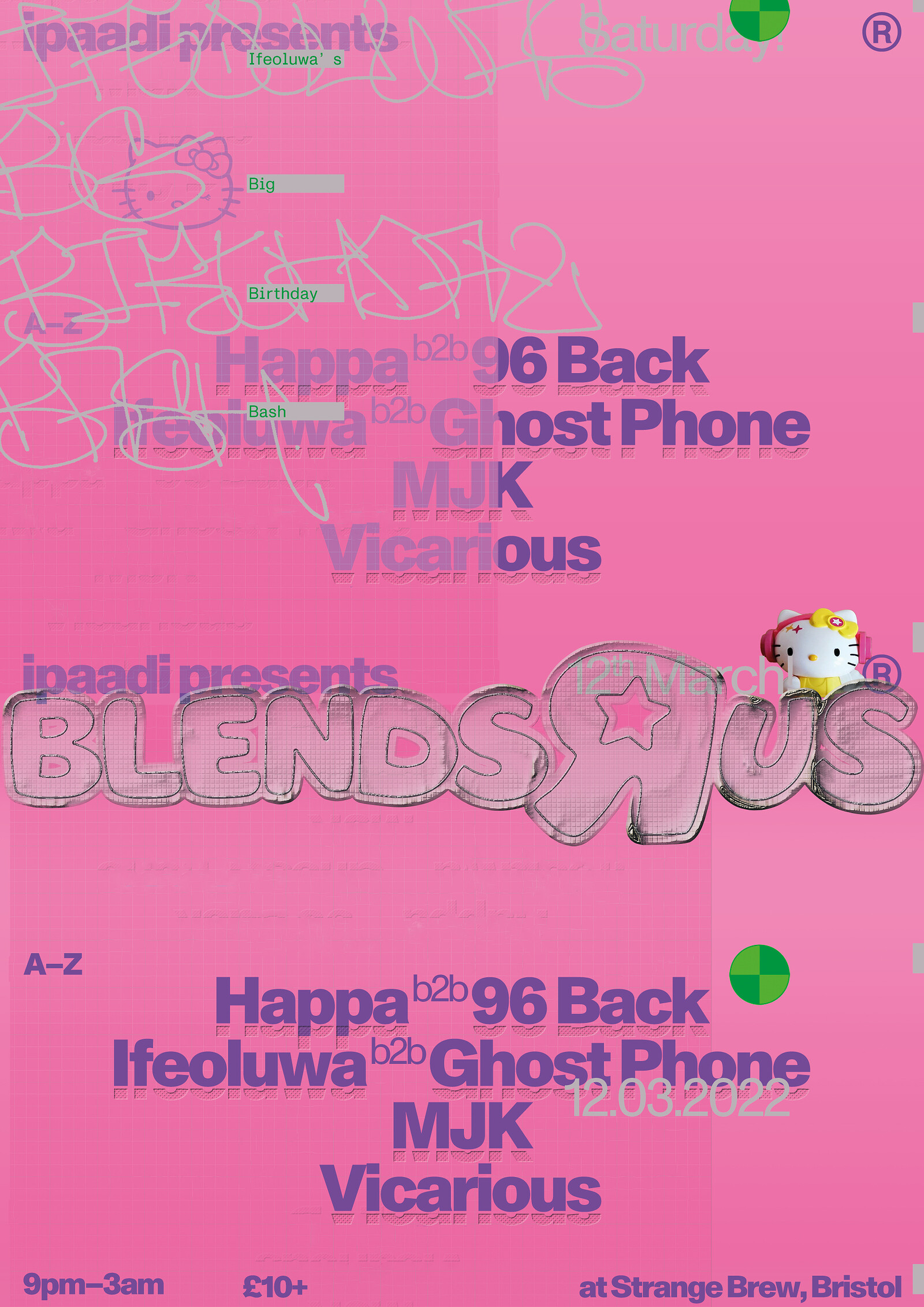 ipaadi presents: Blends 'R' Us - Happa b2b 96 Back at Strange Brew