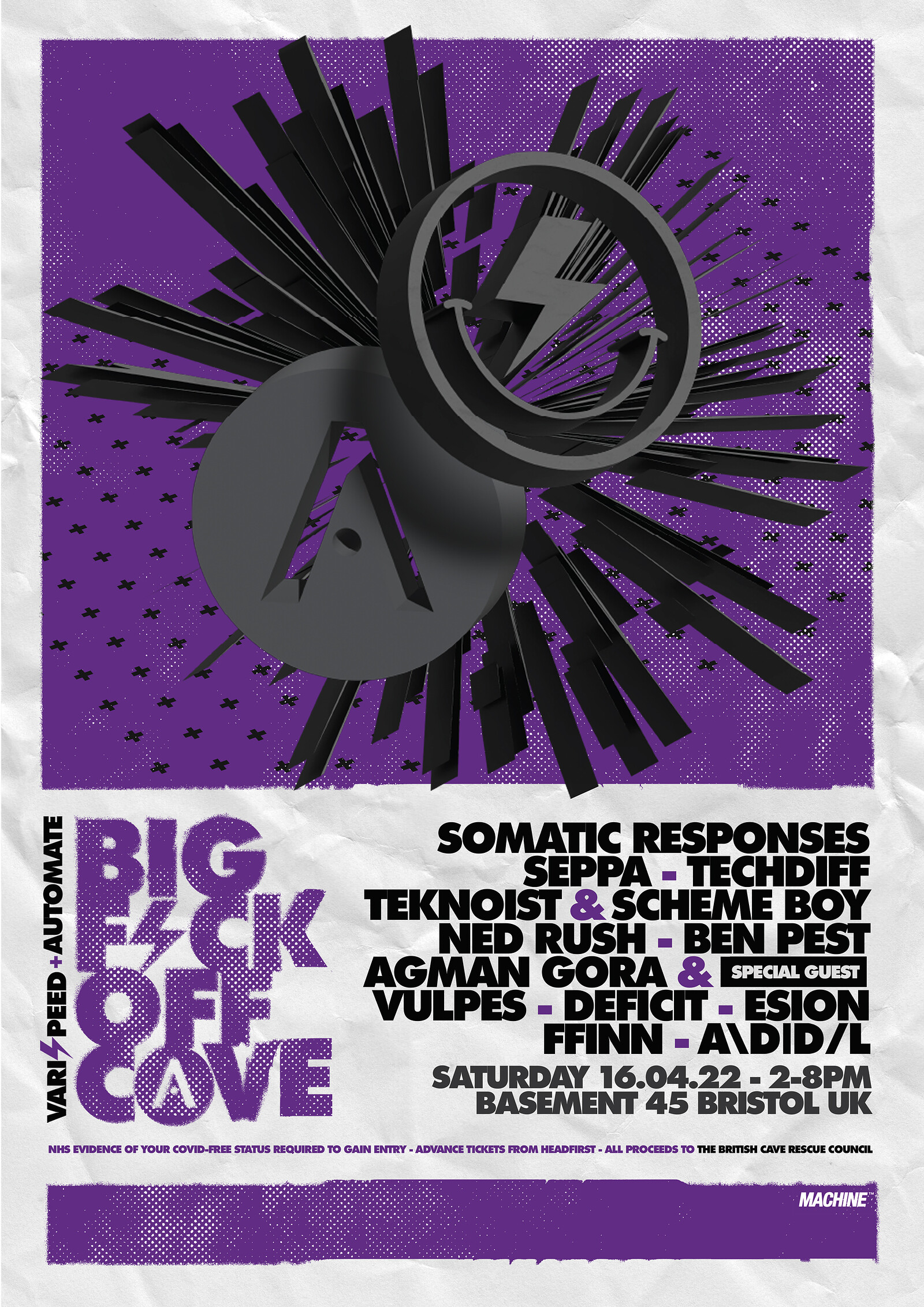 Varispeed & Automate present The Big Fuck-Off Cave at Basement 45