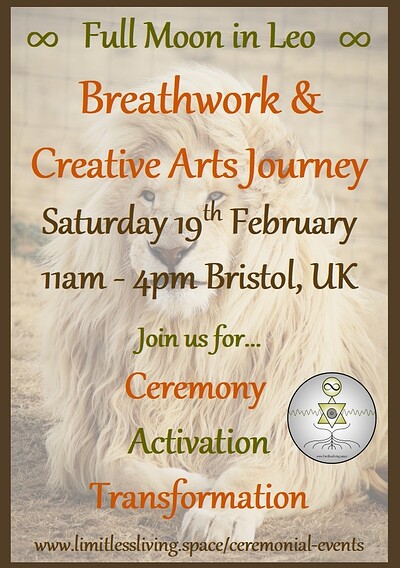 Full Moon in Leo Ceremony & Breathing Circle at Gasworks Studio