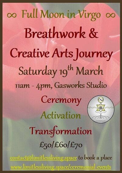 Full Moon in Virgo Breathwork & Creative Arts at Gasworks Studio, Bristol, UK