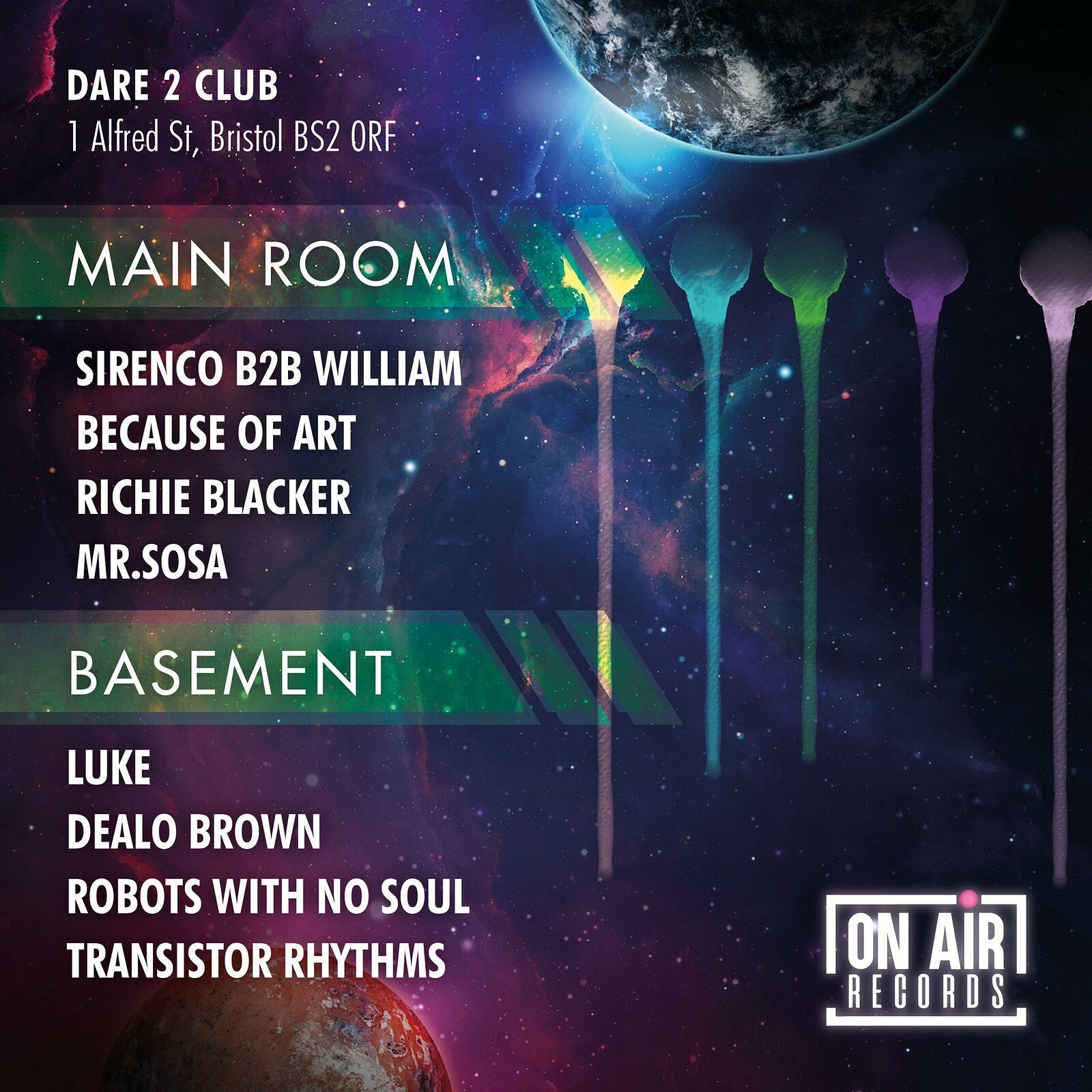 On Air Records Presents: Richie Blacker & Guests at Dare to Club