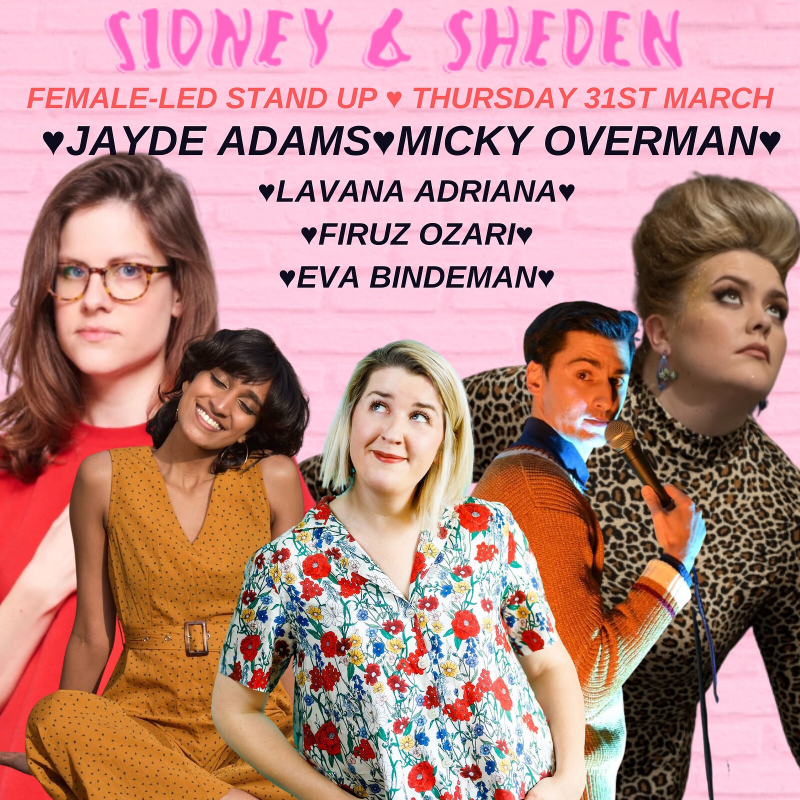Sheden Comedy at Sidney and Eden