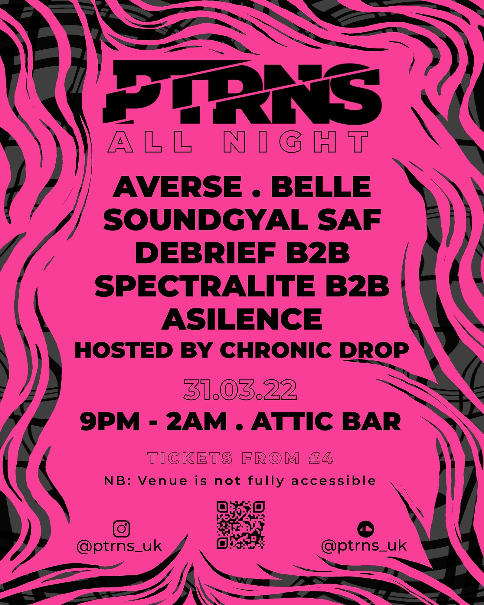 PTRNS All Night at Attic Bar
