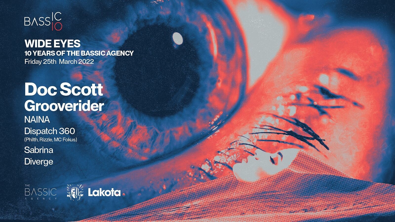Wide Eyes x 10 Years of Bassic: Doc Scott, Groover at Lakota
