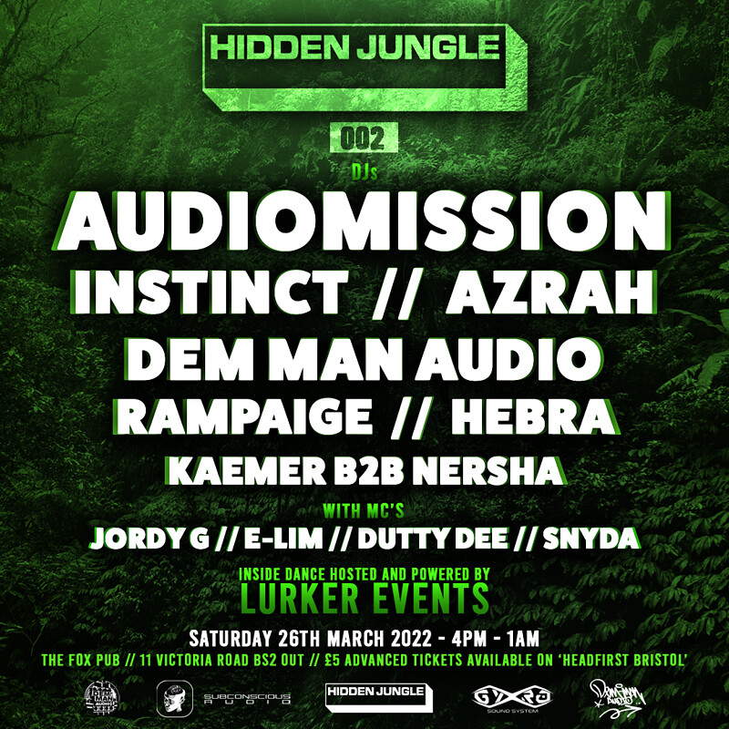 HIDDEN JUNGLE 002 at 11 Victoria Road BS2 0UT