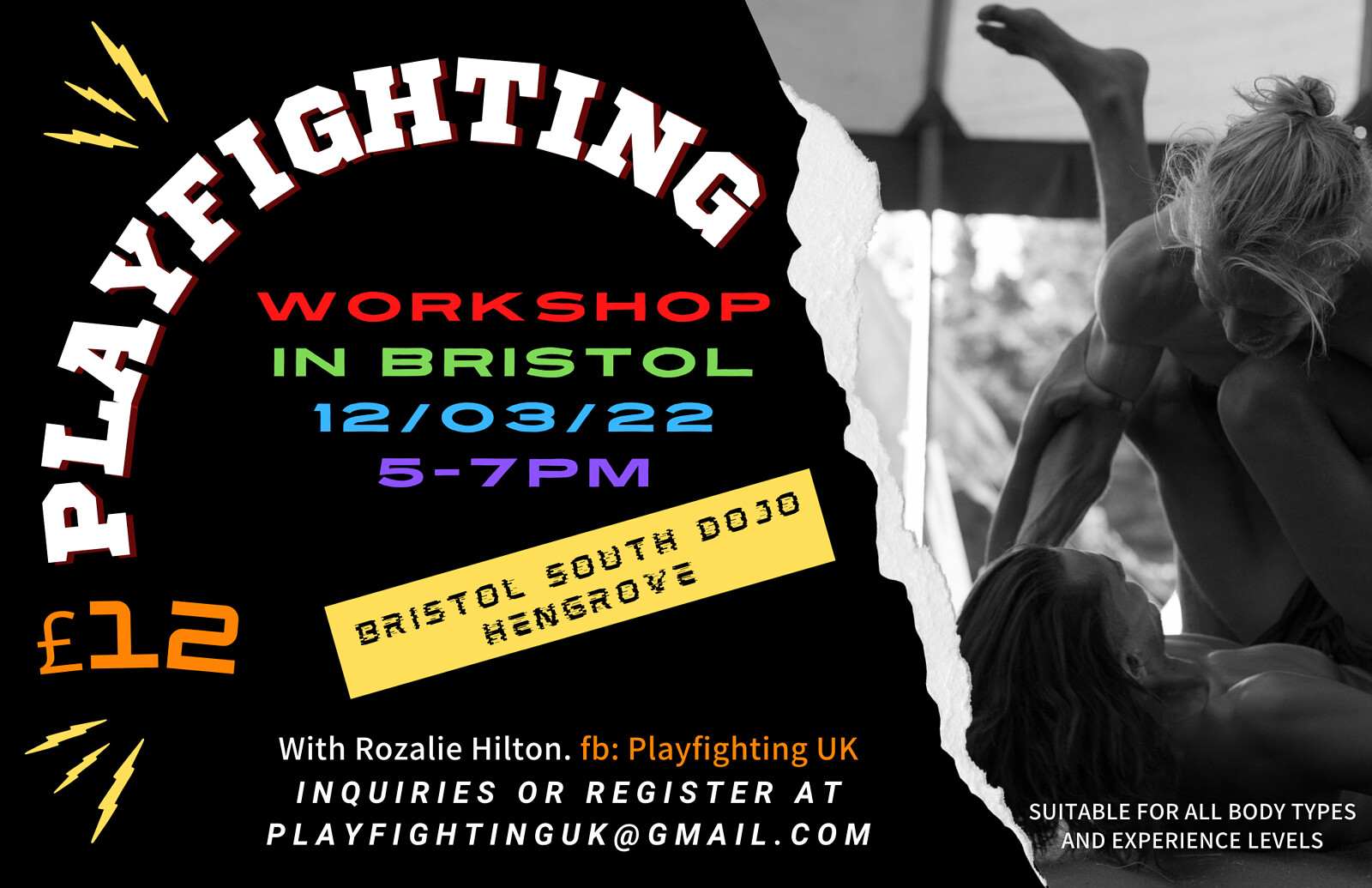PLaYfiGHtinG Introduction at Bristol South Aikido dojo Hengrove