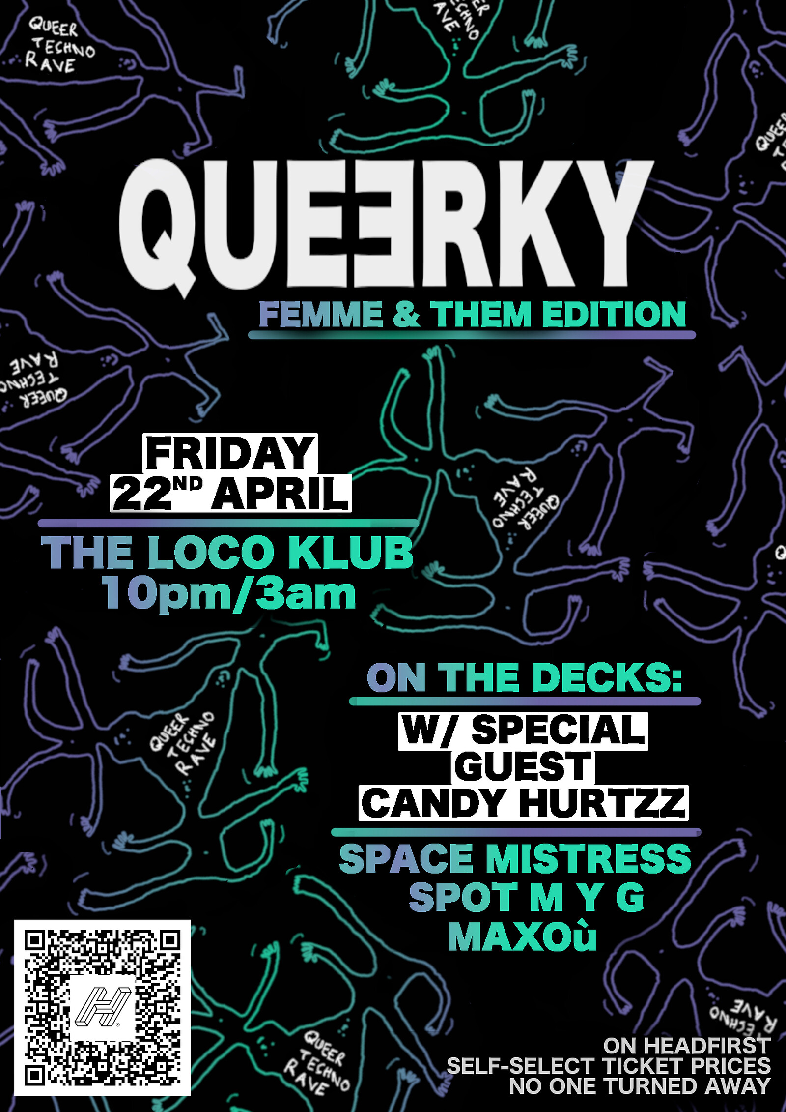 QUEERKY - Femme & Them Edition W// CANDY HURTZZ at Loco Klub