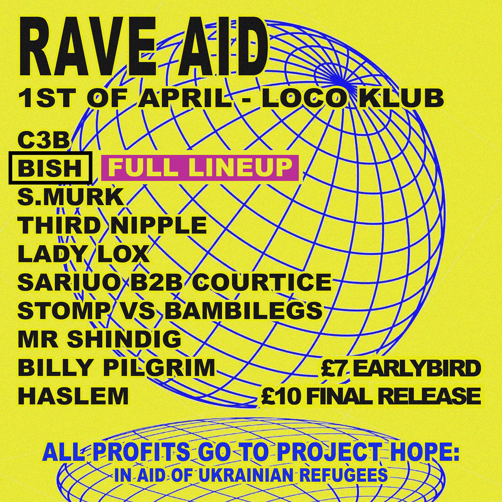 R4VE AID at Loco Klub