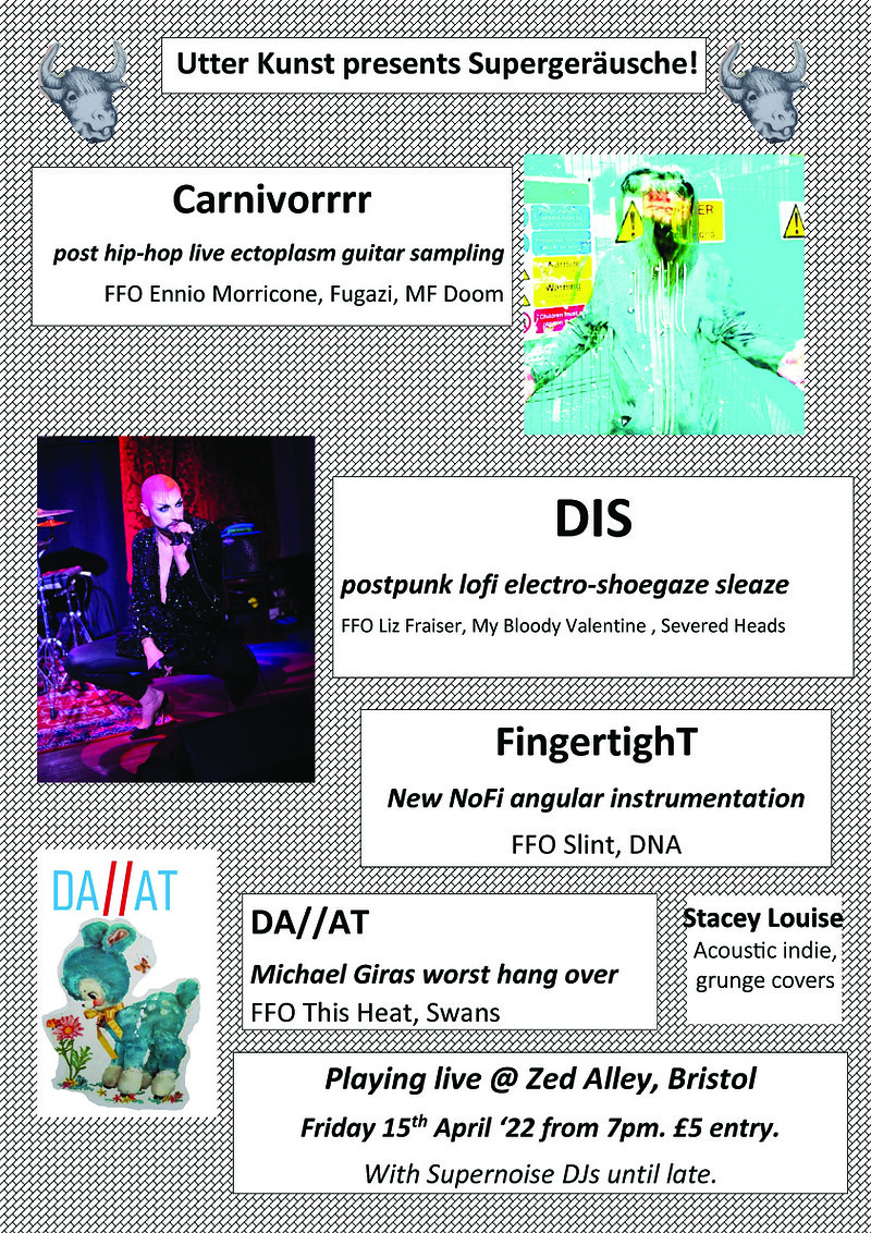 Carnivorrrr, DIS, FingertighT, DA//AT and Stacey L at Zed Alley