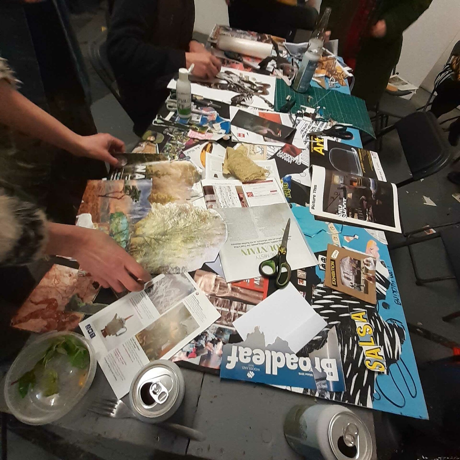 Collage Zine Making Workshop at PRSC