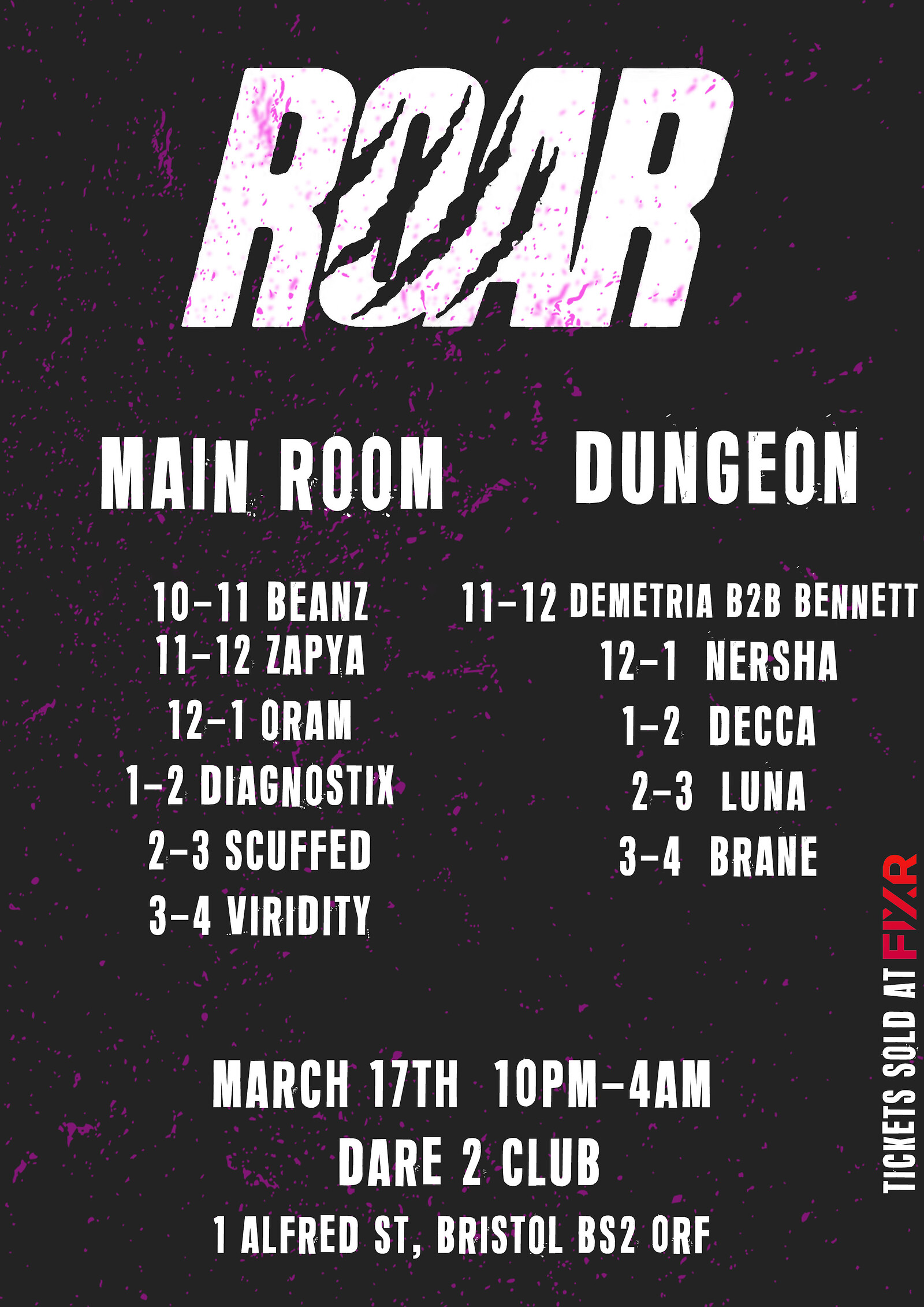 ROAR @ Dare2 at Dare to Club