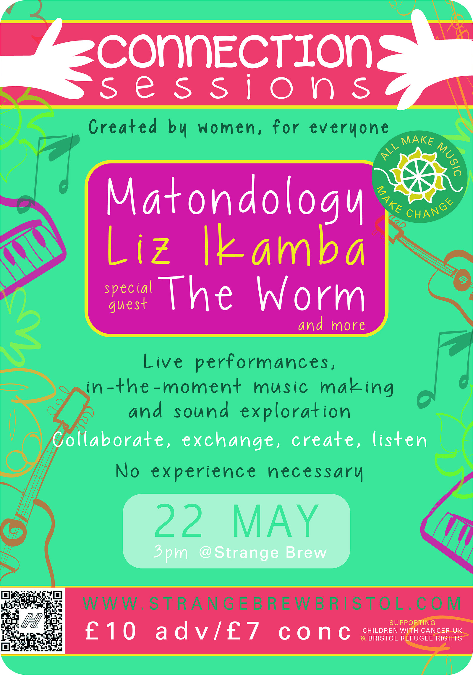 Liz Ikamba, The Worm, Safrela at Strange Brew