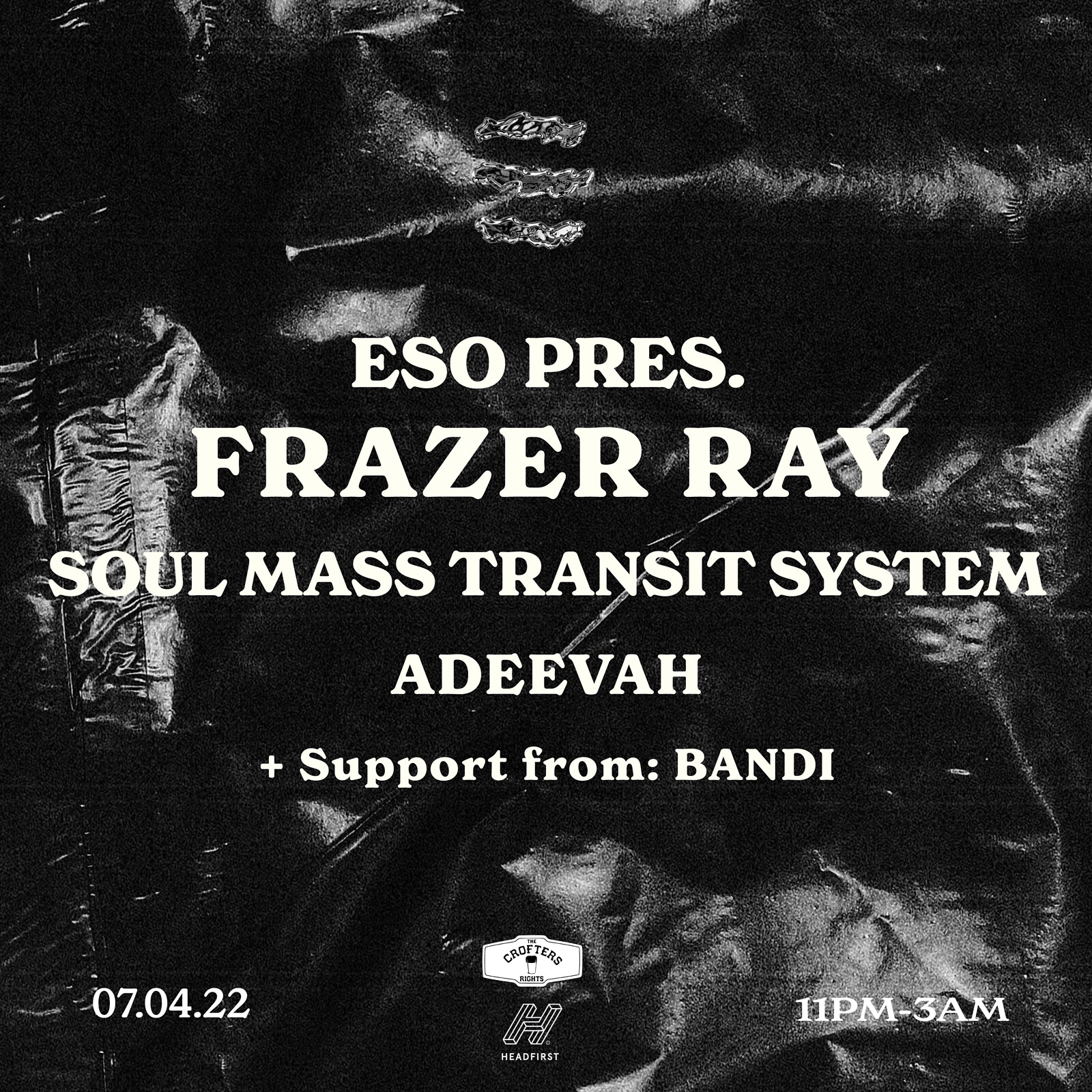 ESO Pres. Frazer Ray B2B Soul Mass Transit System at Crofters Rights