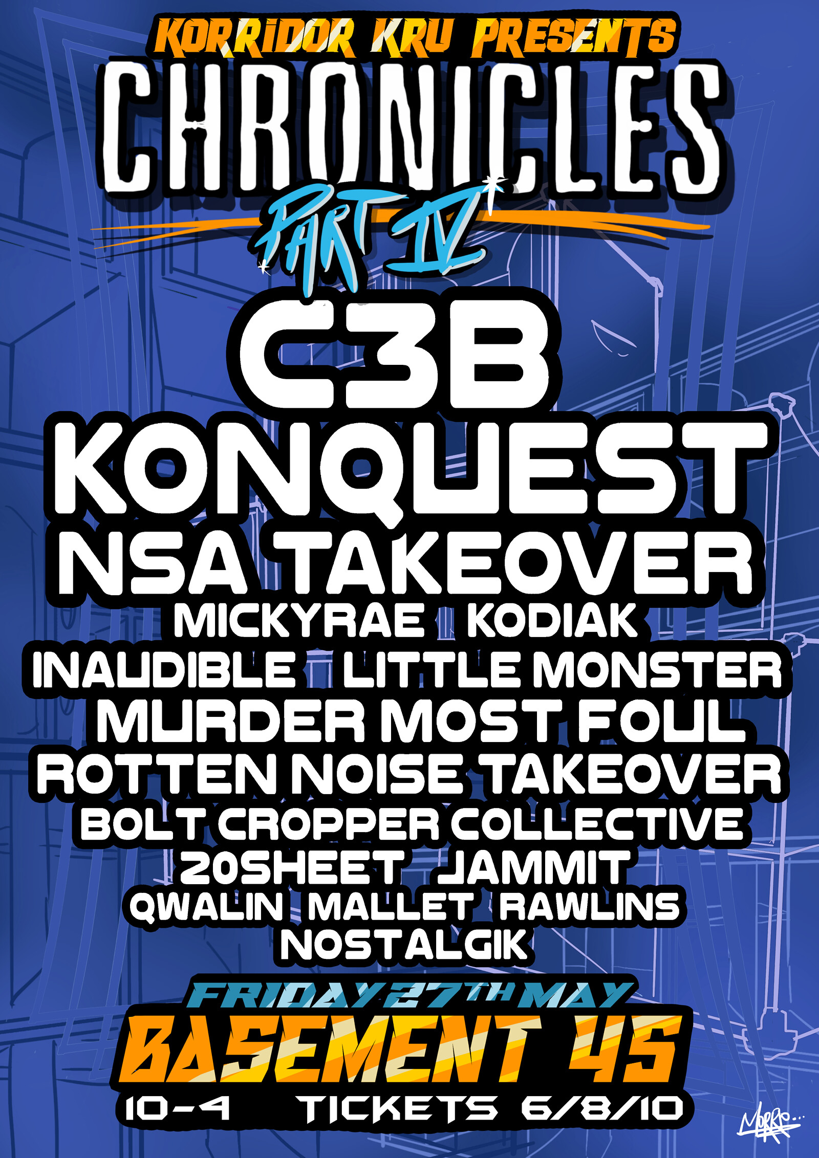 Korridor Kru - Chronicles IV - C3B, Konquest, NSA at Basement 45