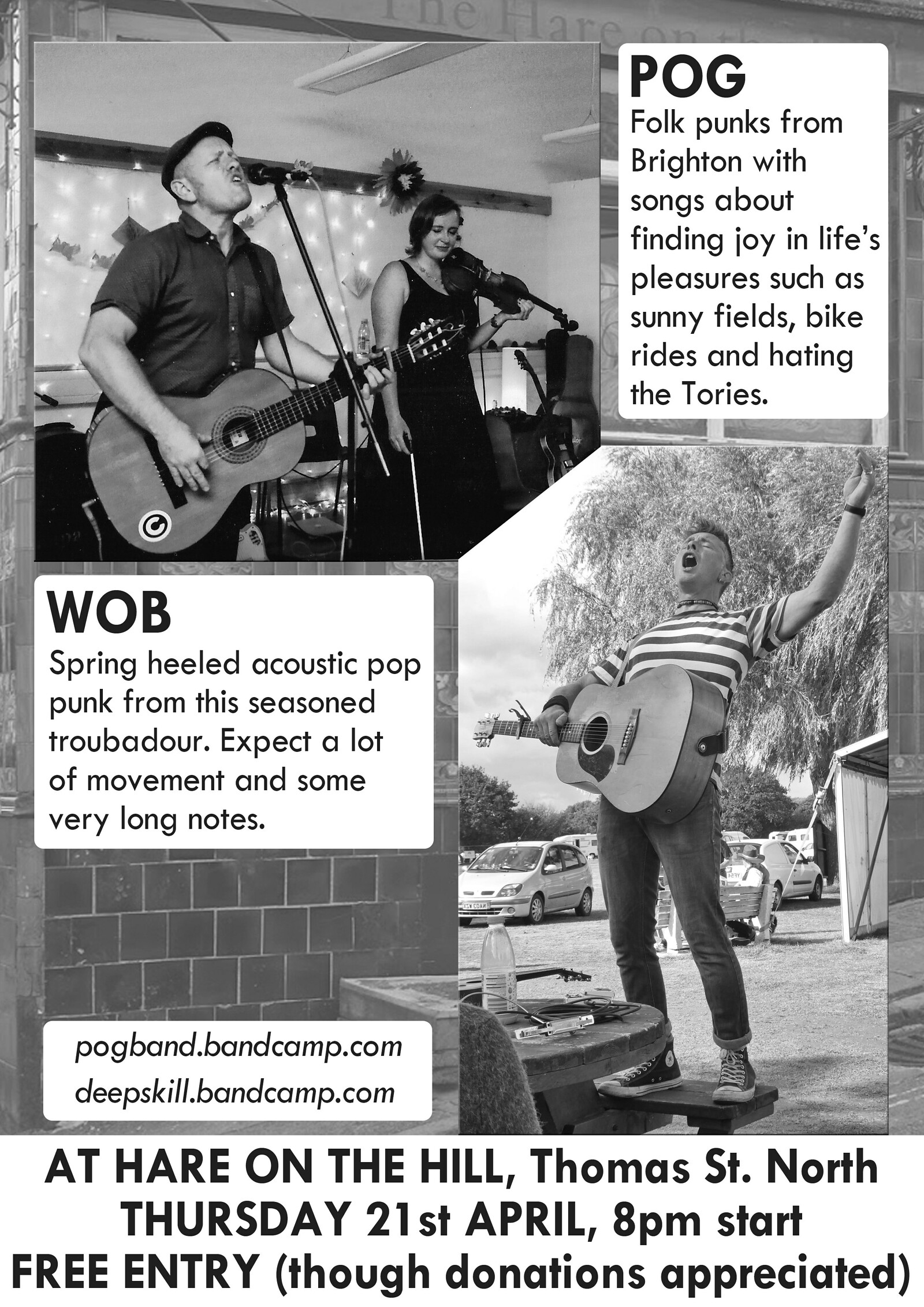 Pog & Wob at The Hare on the Hill