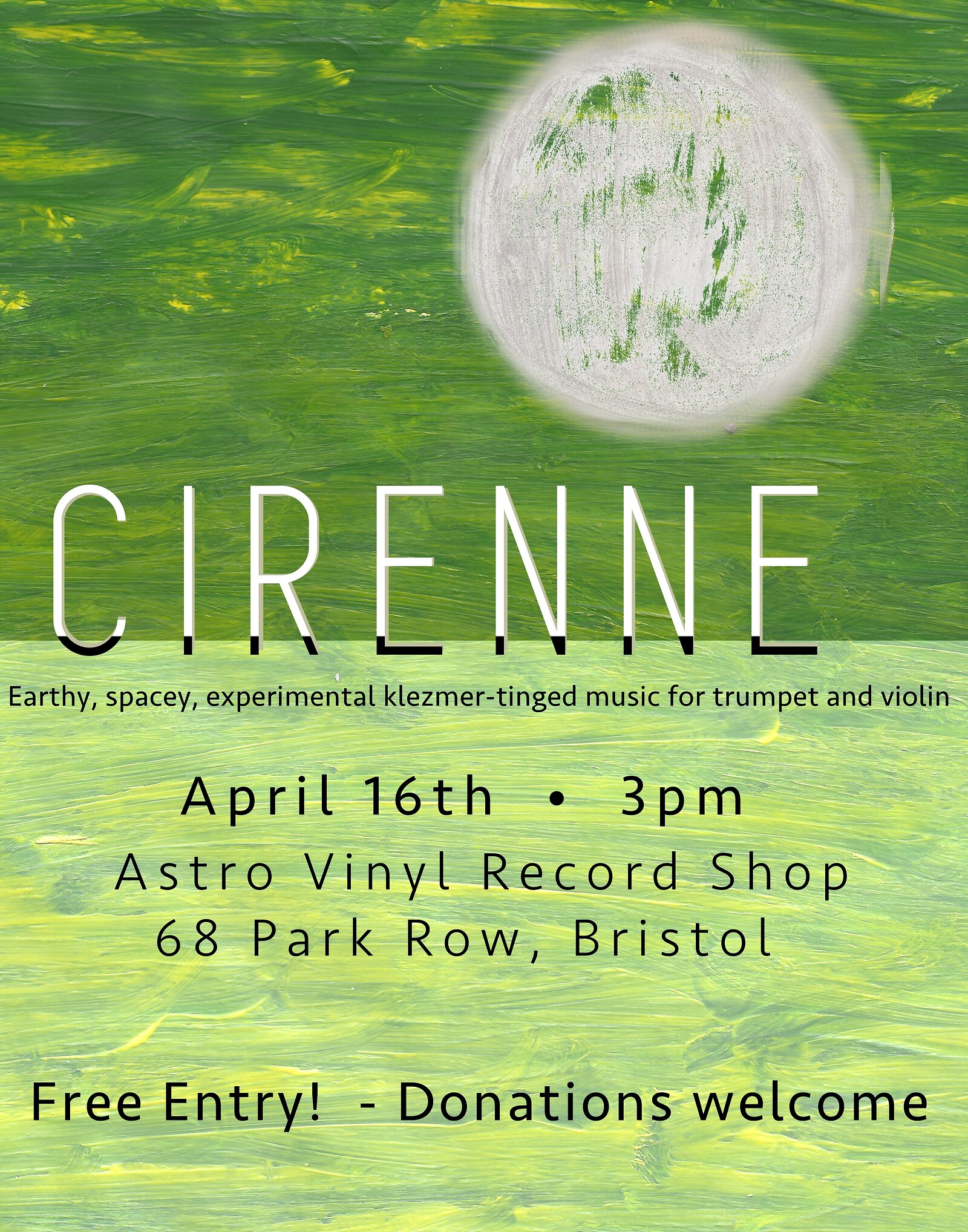 Cirenne at Astro Vinyl, 68 Park Row