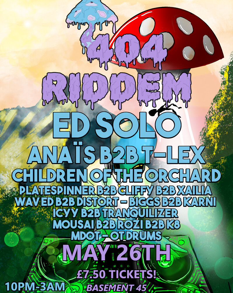 404RIDDEM presents The Psychedelic Jungle at Basement 45
