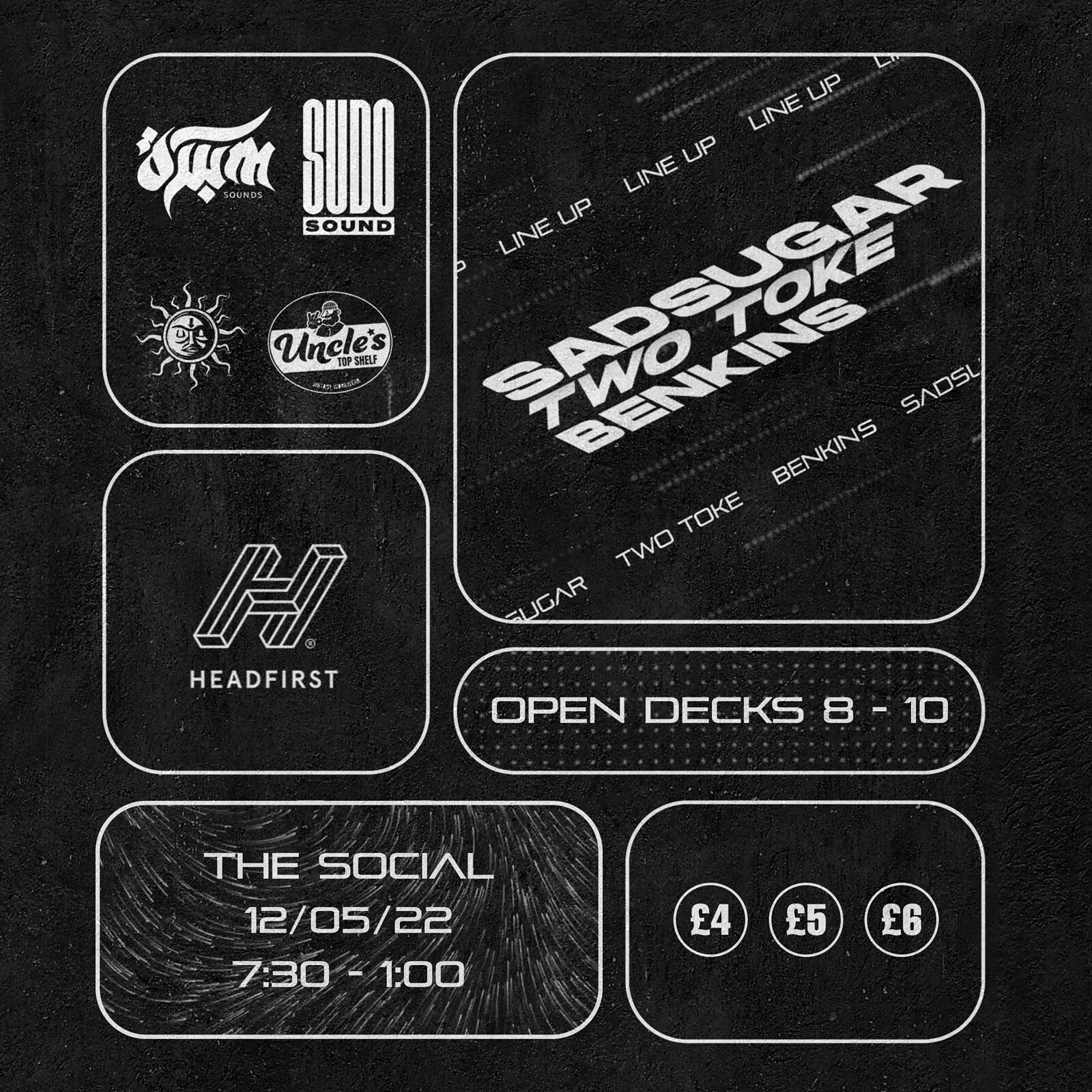 OwM x Sudo Sound: Sadsugar, Two Toke, Benkins at The Social in Stokes Croft