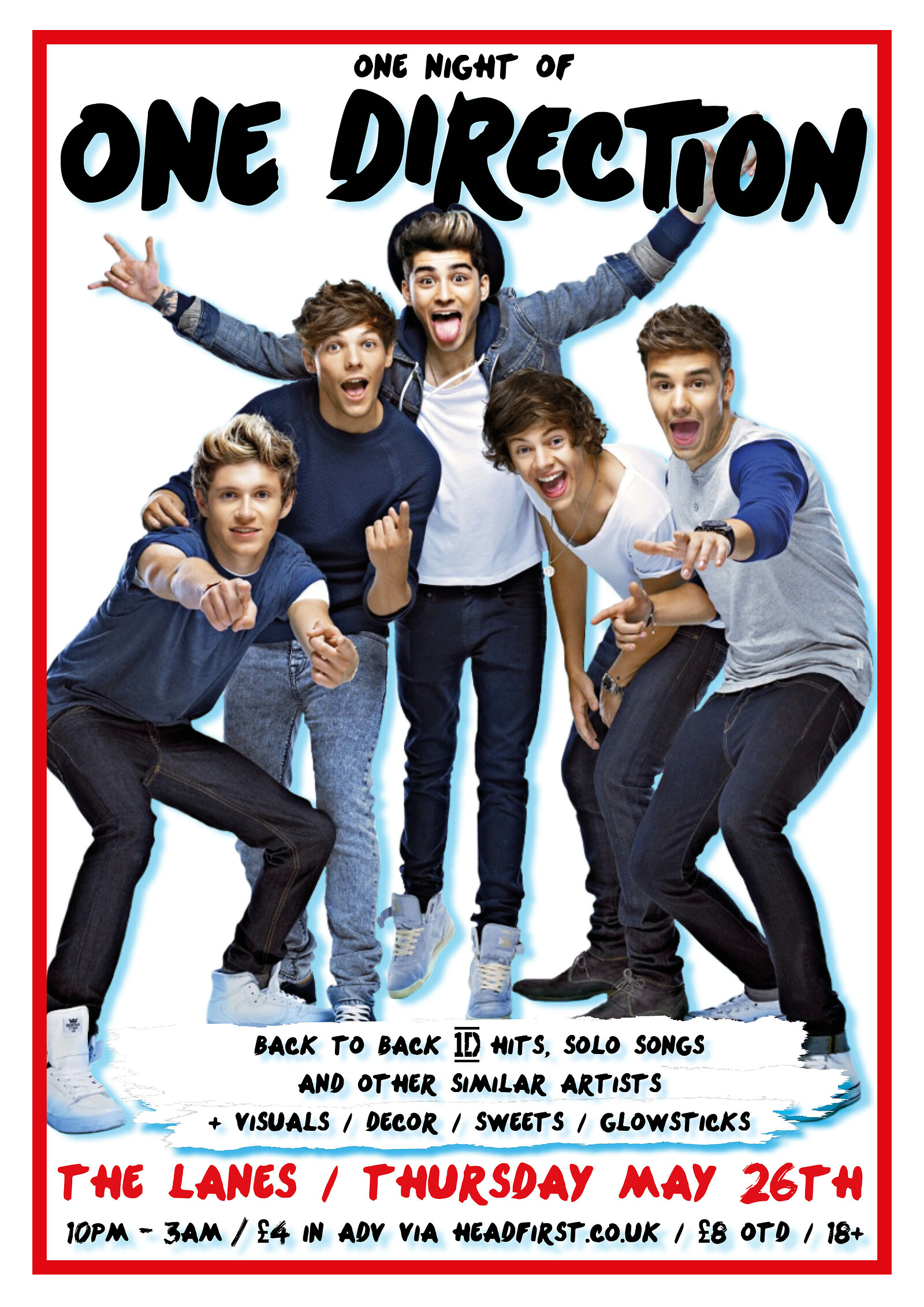 One Night of One Direction at The Lanes