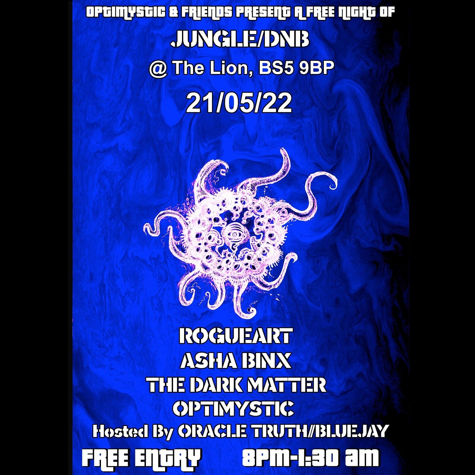 Optimystic & Friends Free Jungle/DnB Session 30 at The Lion, BS5 9BP
