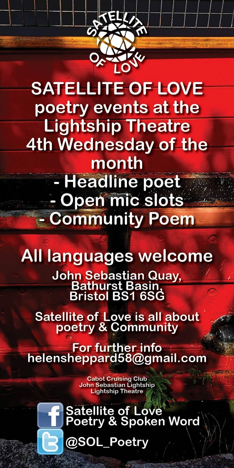Satellite of Love at The Lightship Theatre, The John Sebastian, BS1 6SG