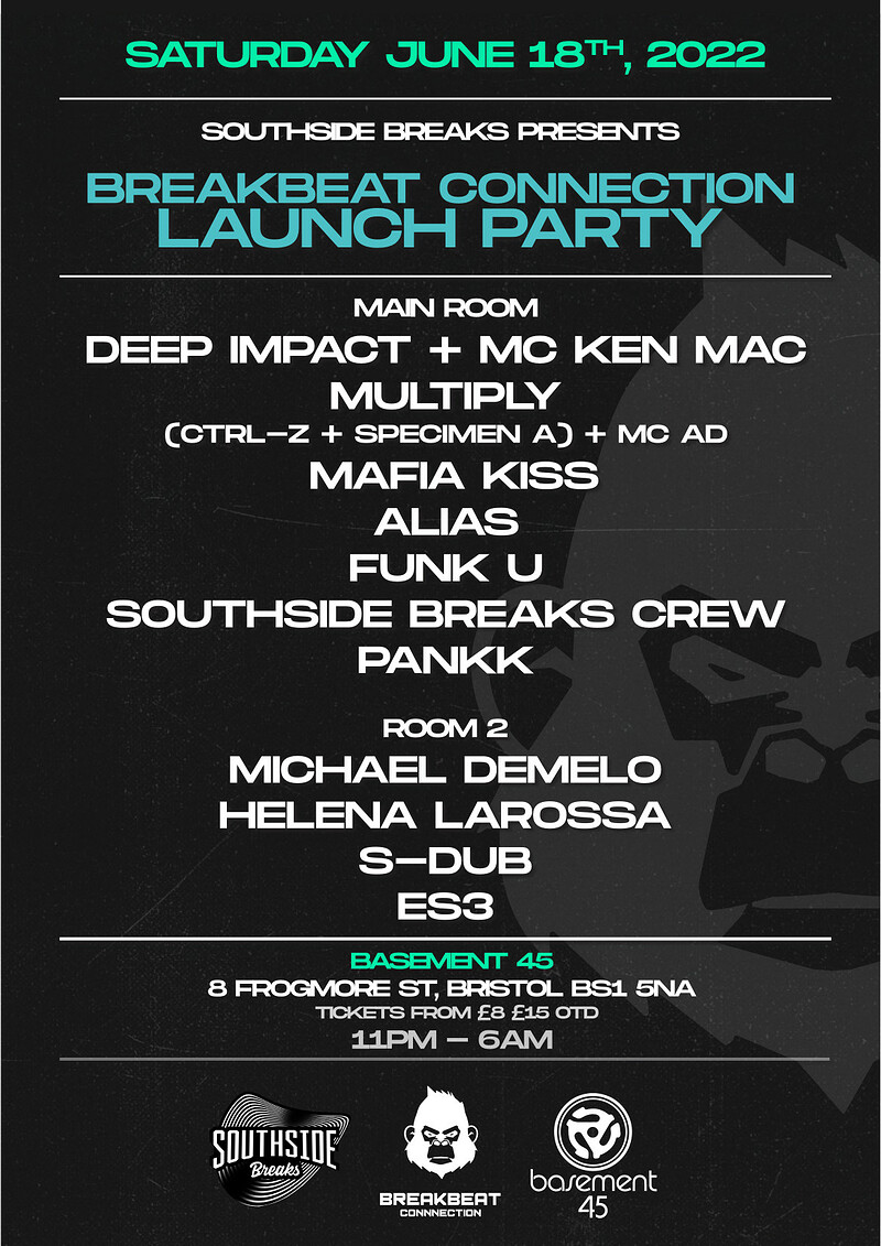 Southside Breaks Breakbeat Connection Launch Party at Basement 45