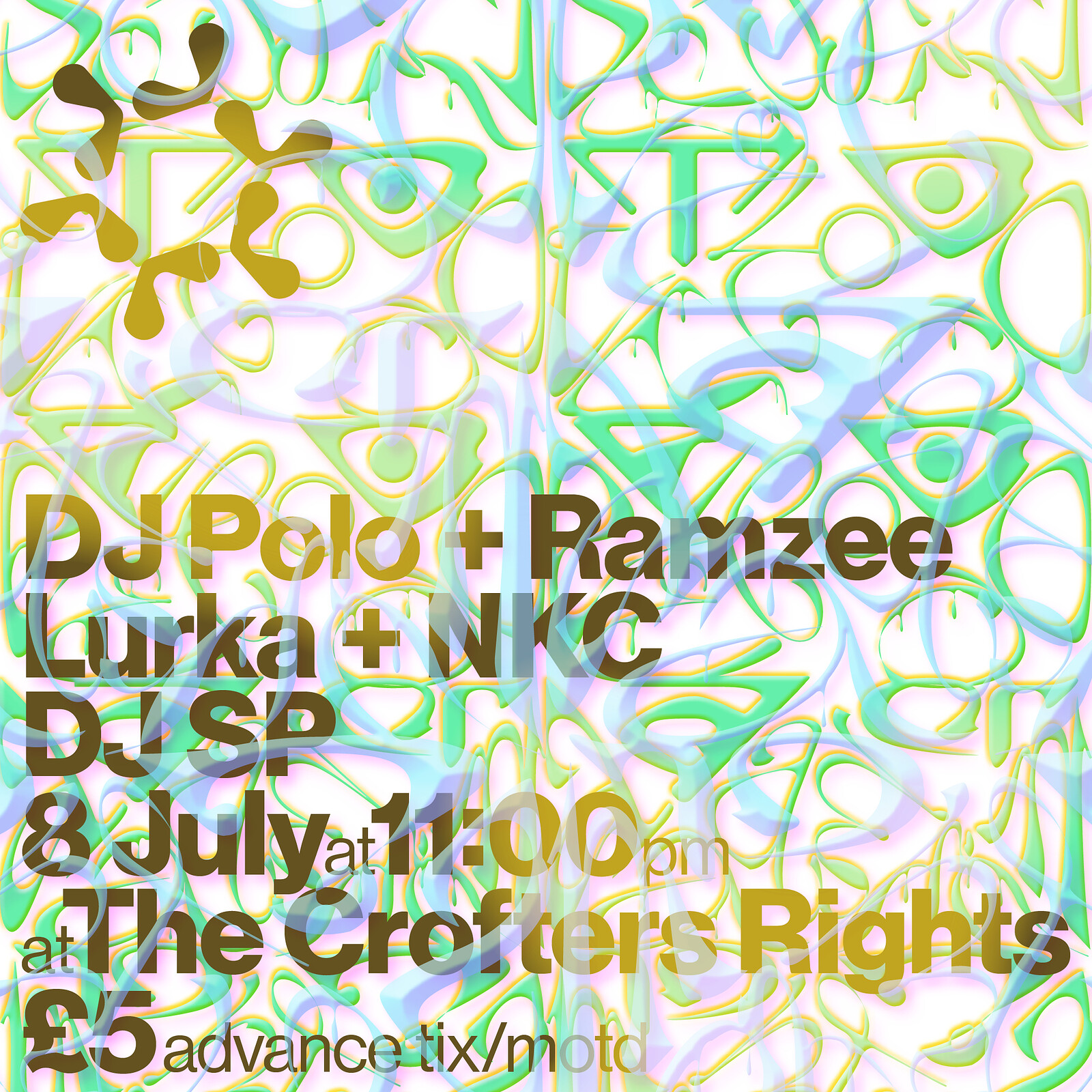 SteamRooms w/ DJ POLO + Ramzee, NKC + Lurka, DJ SP at Crofters Rights