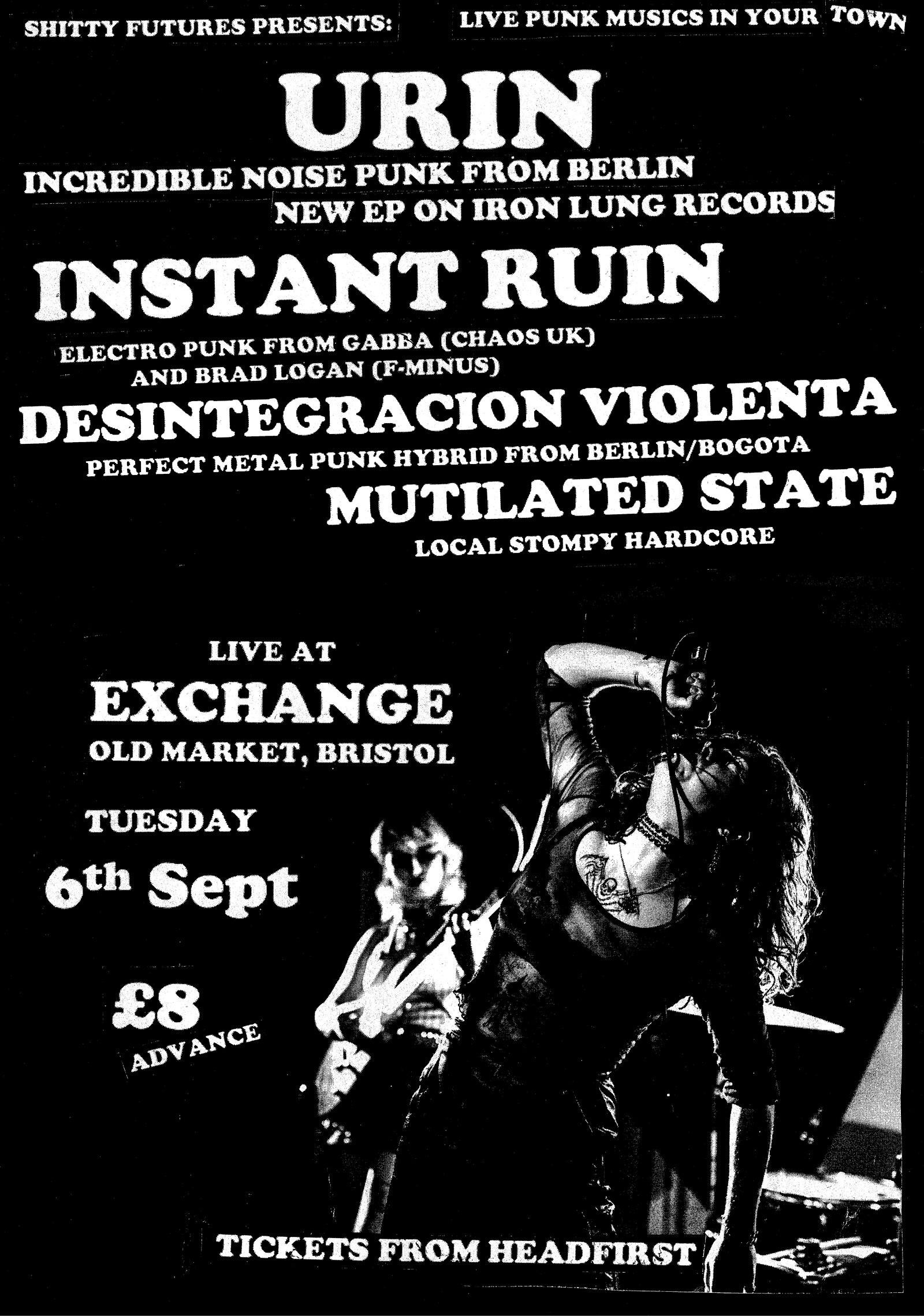 URIN, DESINTEGRACION VIOLENTA & INSTANT RUIN at Exchange