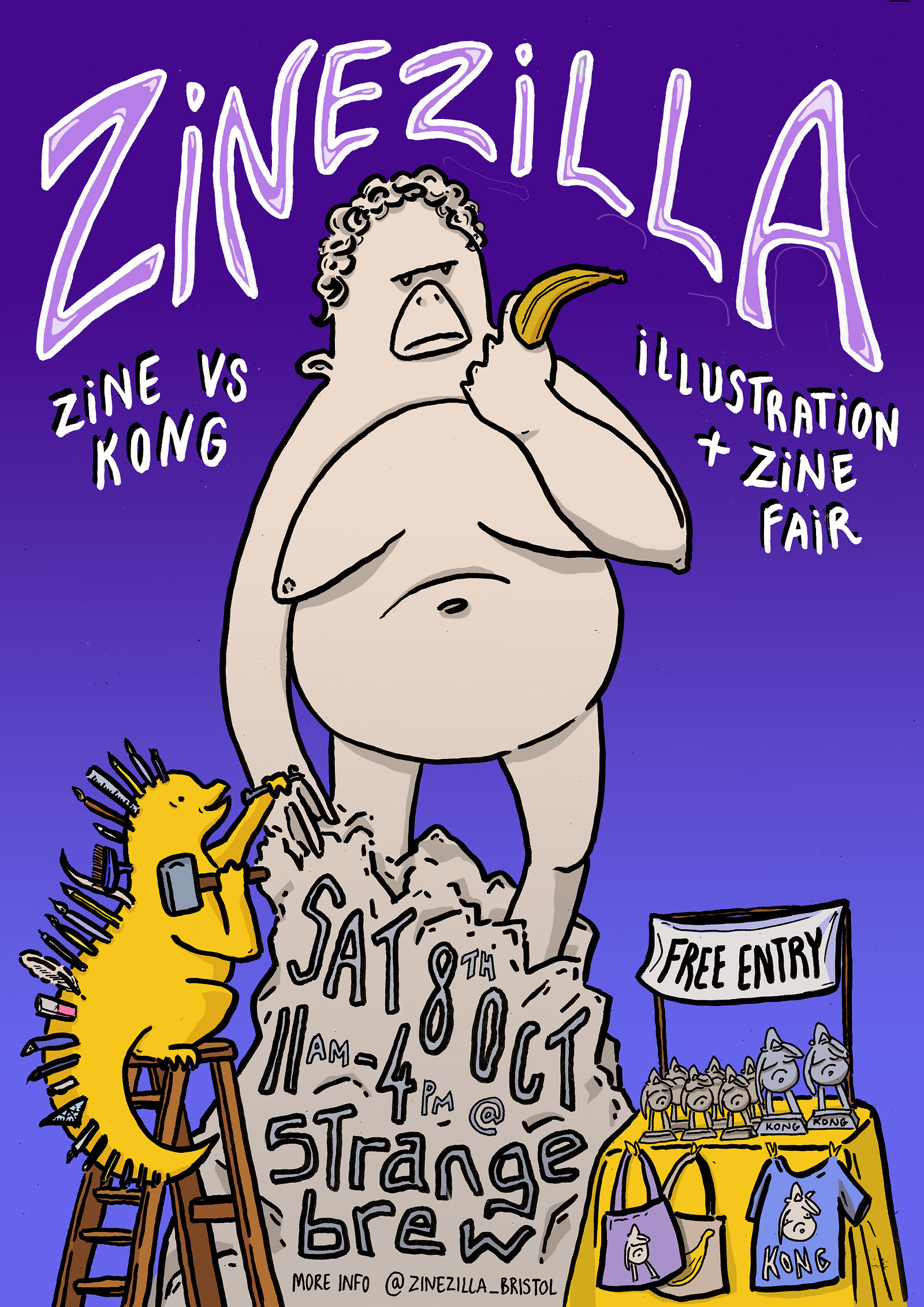 ZINEZILLA 2: Zine Vs Kong at Strange Brew