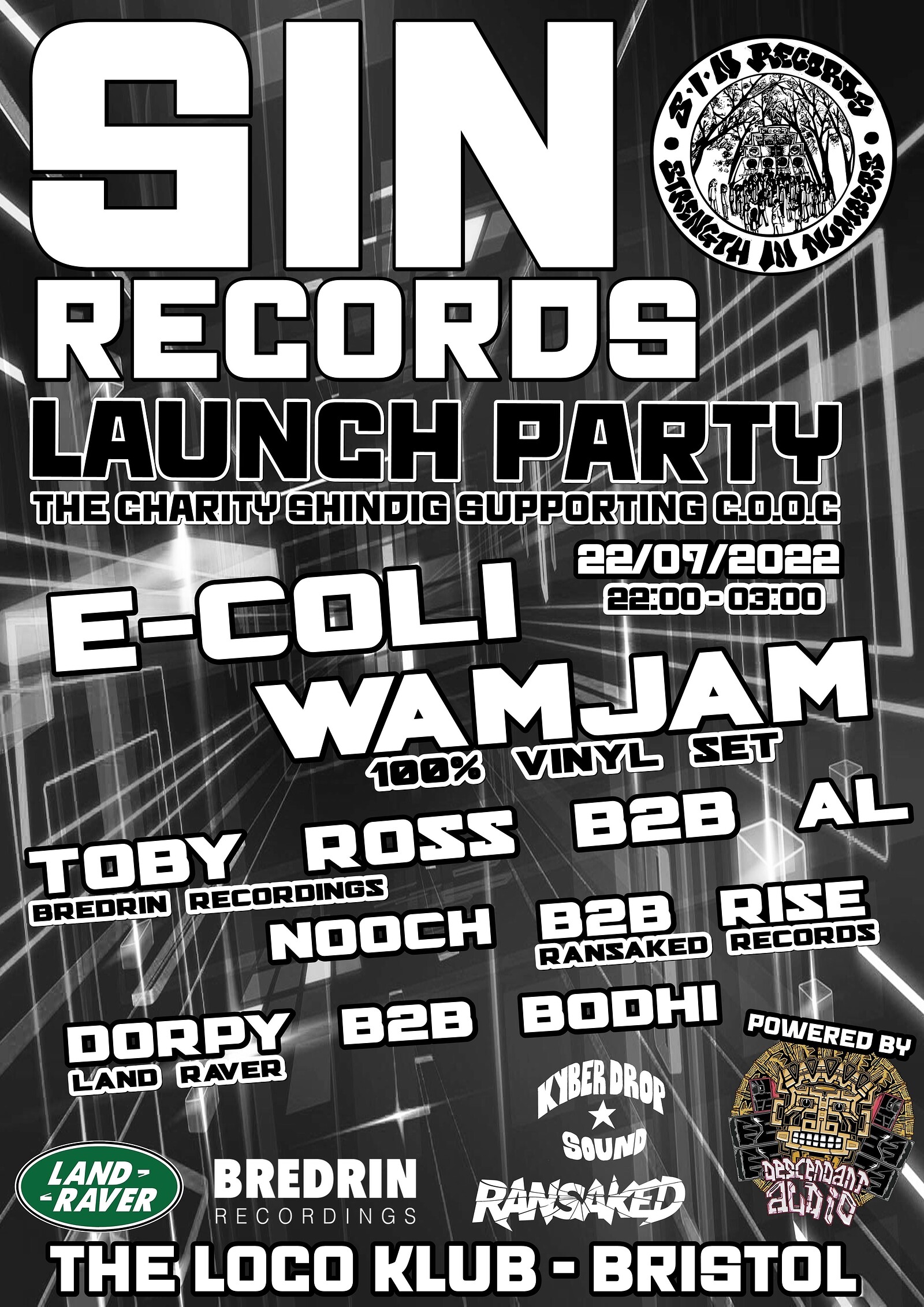 The Charity Shindig - S.I.N Records Launch Party at Loco Klub