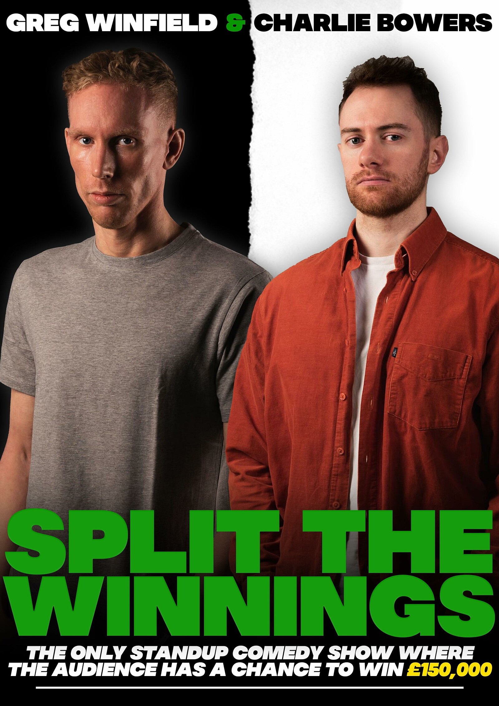 Greg Winfield & Charlie Bowers: Split the Winnings at The Room Above
