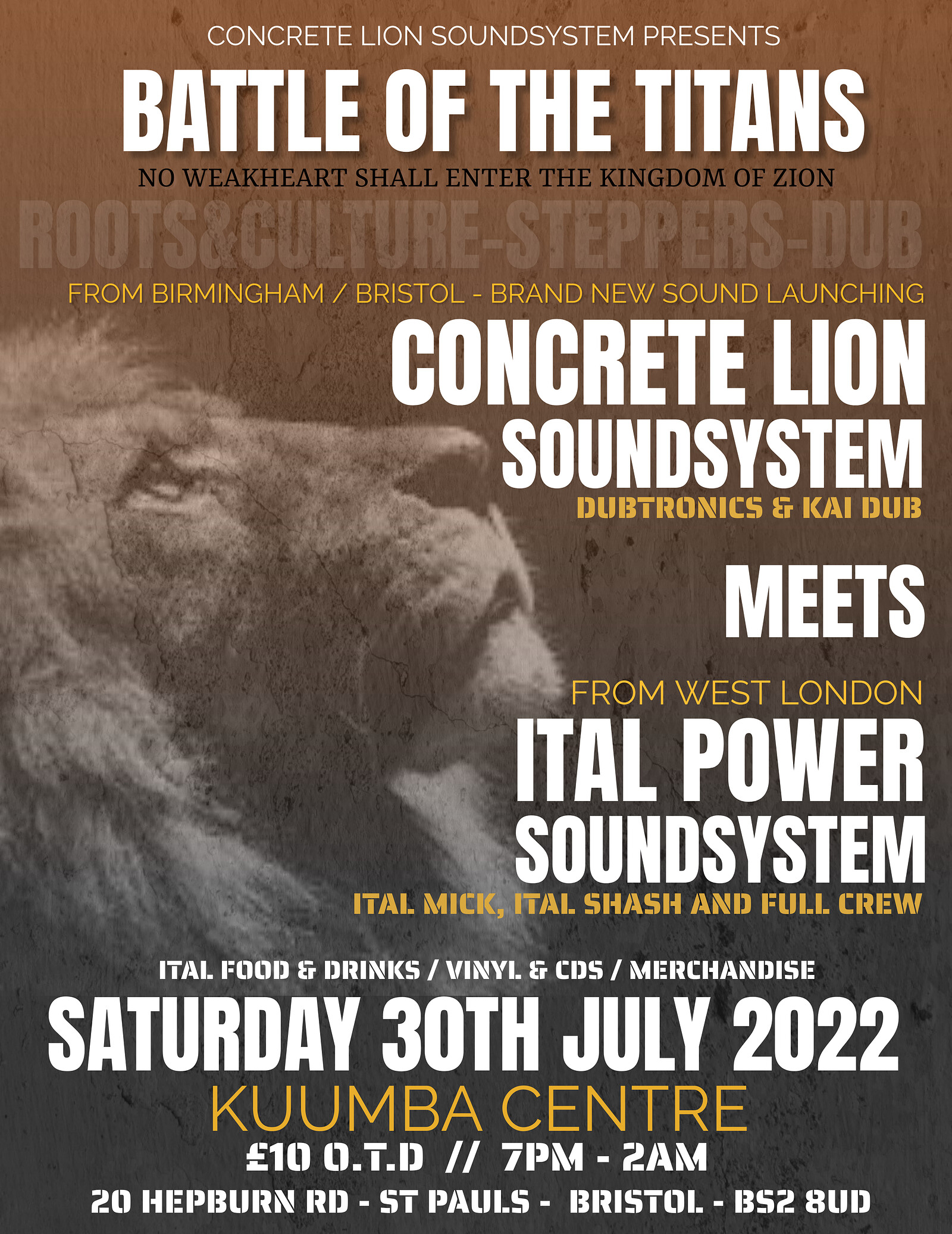 BATTLE OF THE TITANS at Kuumba Centre