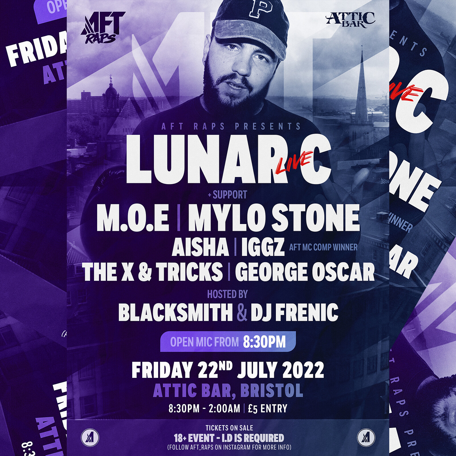 AFT Raps presents LUNAR C at The Attic Bar