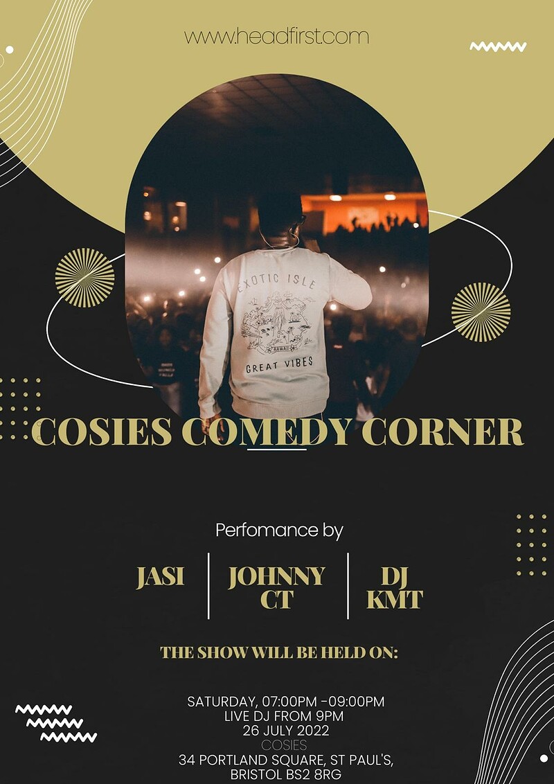 Cultured Comedy at Cosies