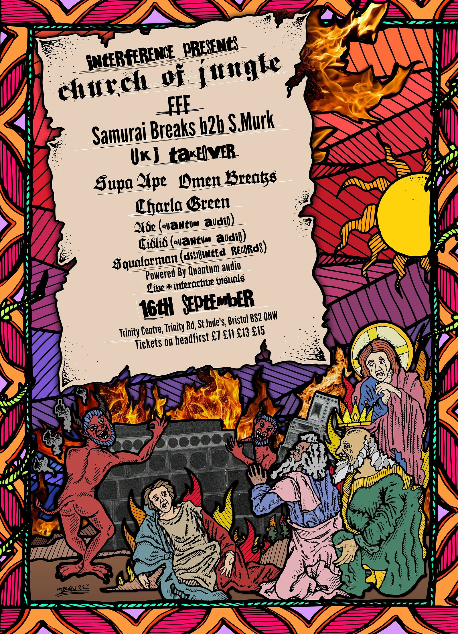 Church of Jungle w/ FFF, Samurai Breaks b2b S.Murk at The Trinity Centre