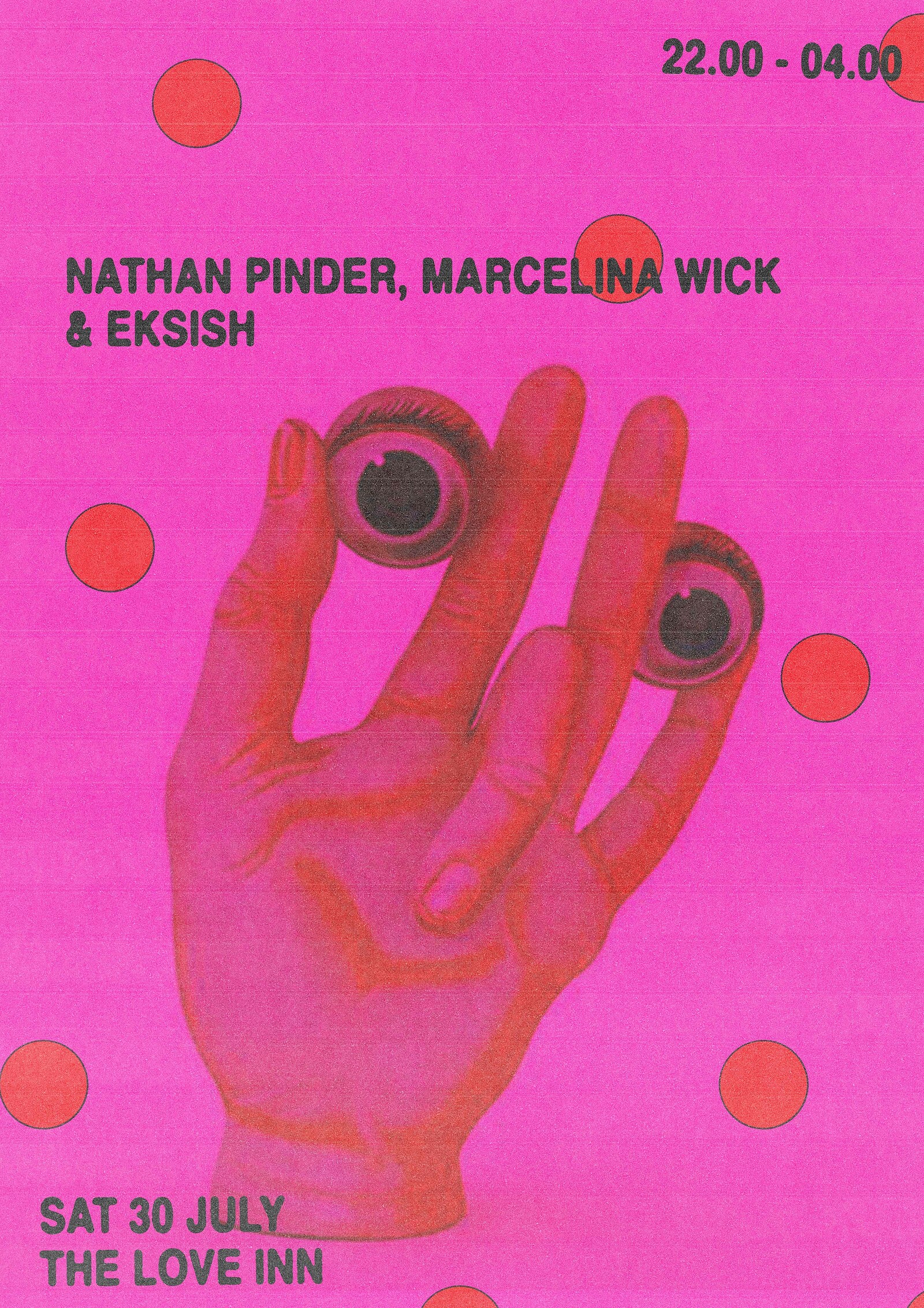 Nathan Pinder, Marcelina Wick & Eksish at The Love Inn