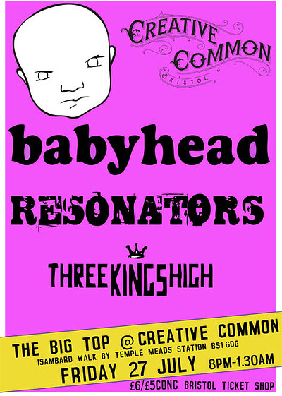 Babyhead + Resonators at Big Top @ Creative Common
