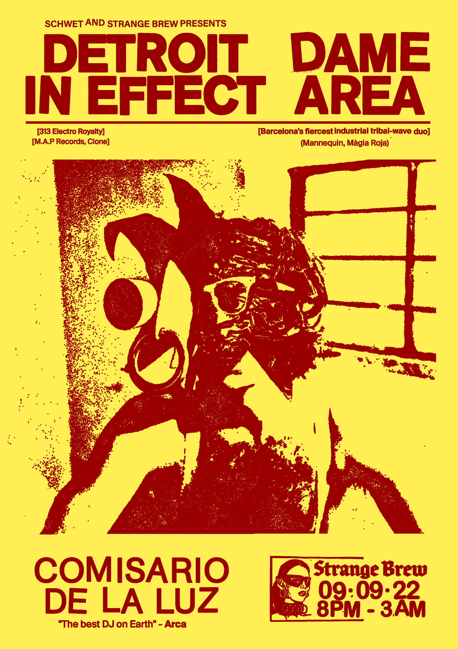 Schwet with Detroit in Effect & Dame Area at Strange Brew